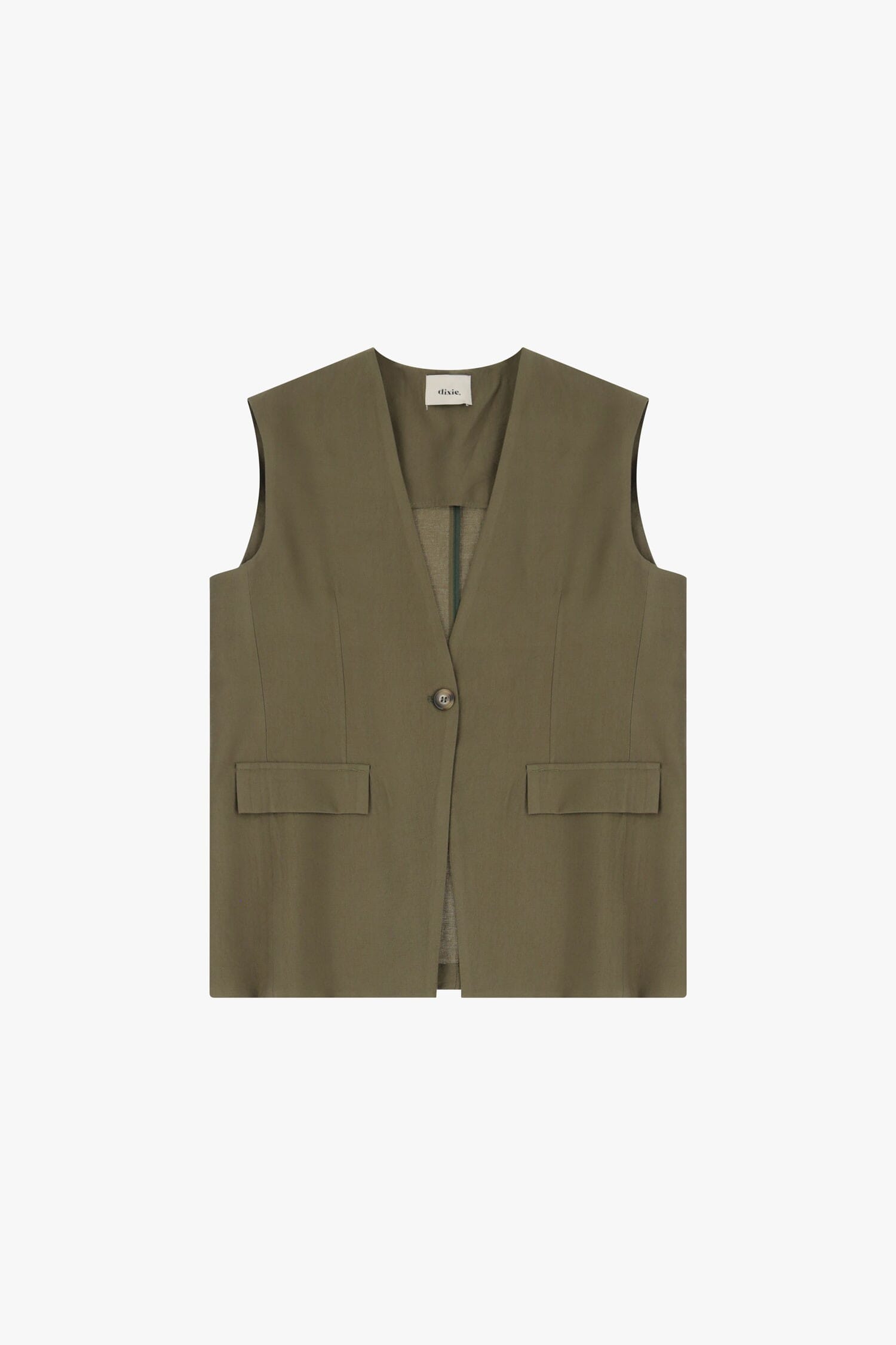 Gilet Con Tasche Frontali E Bottoni Dixie