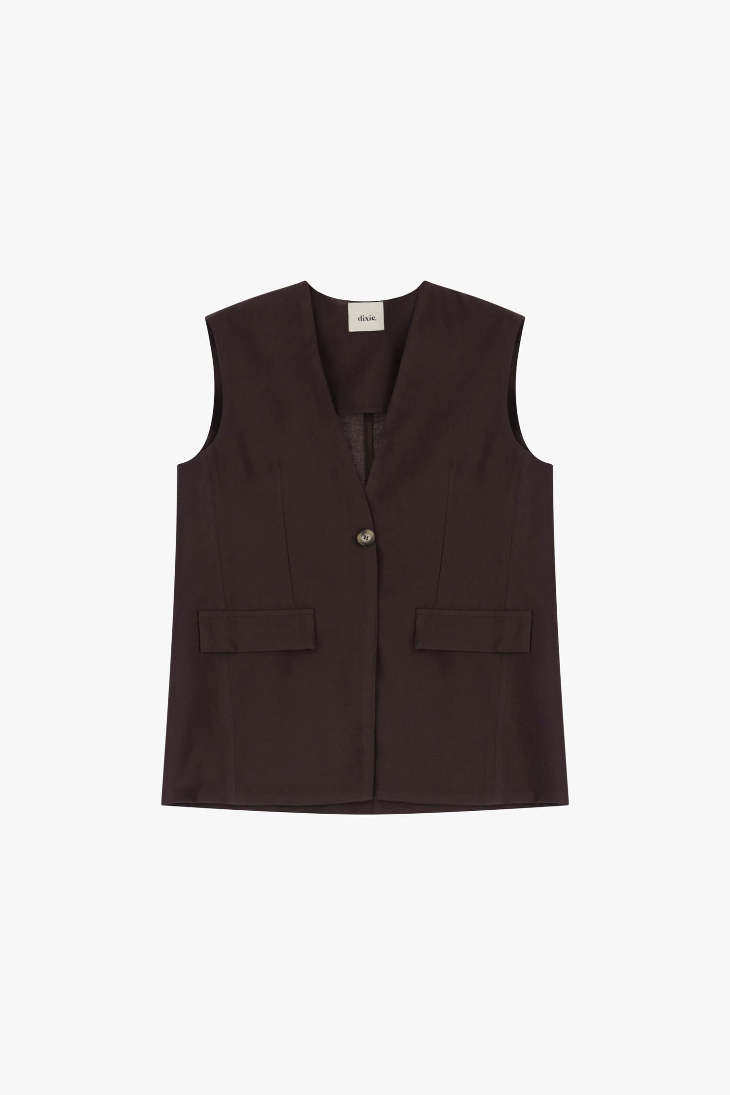 Gilet Con Tasche Frontali E Bottoni Dixie