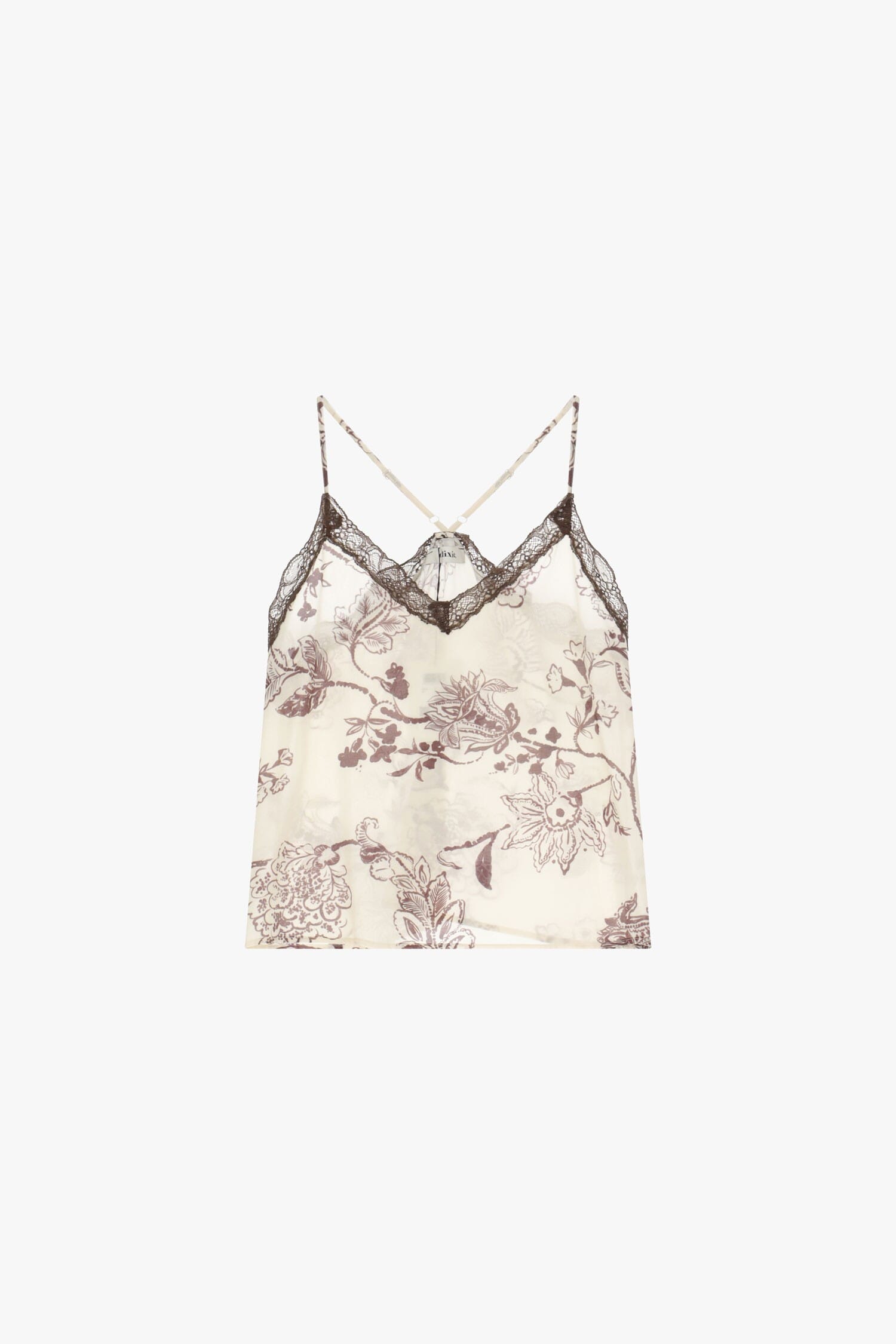 Top Con Stampa E Bretelle Sottili Dixie