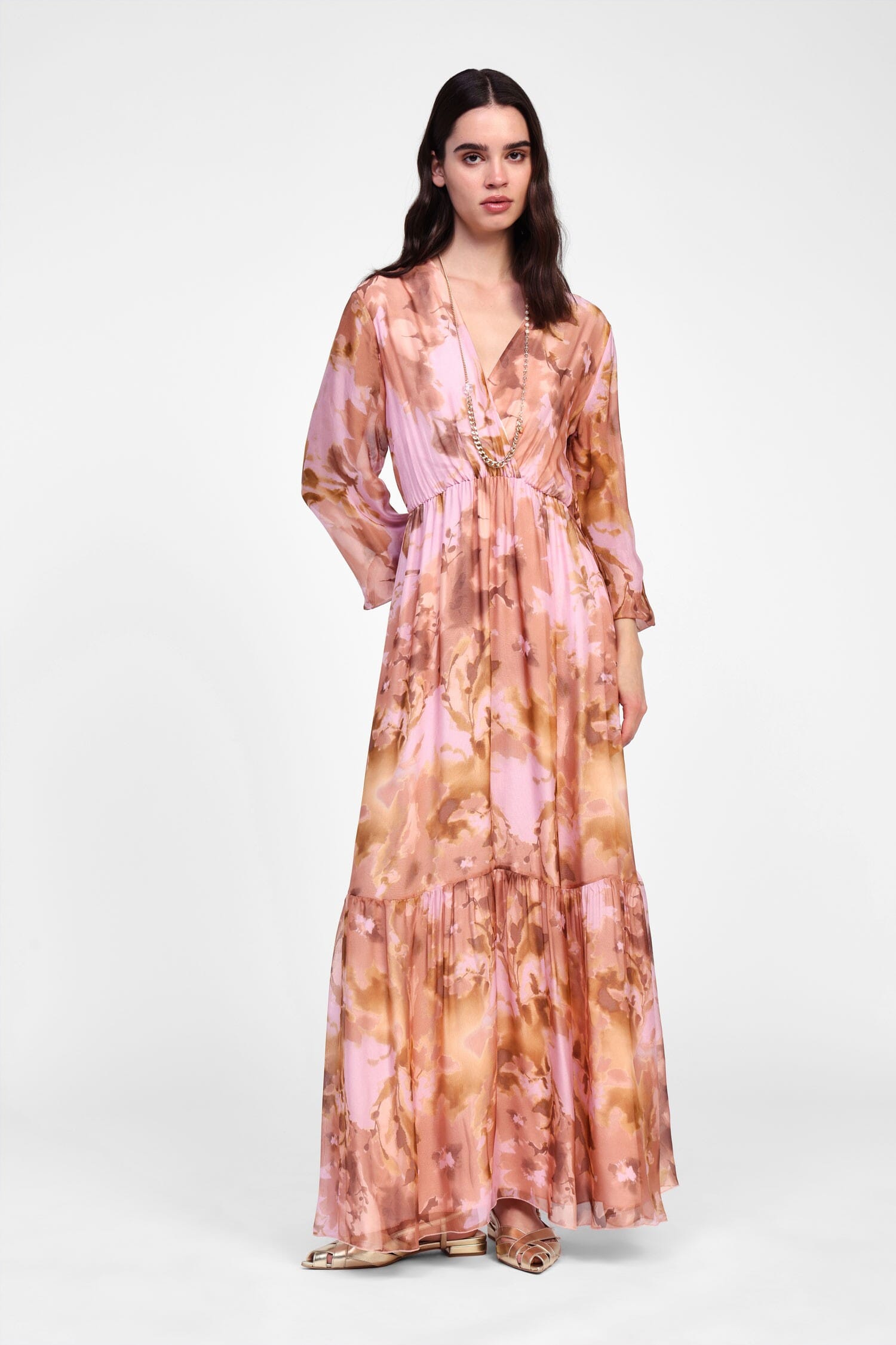 Robe longue à imprimé floral Dixie