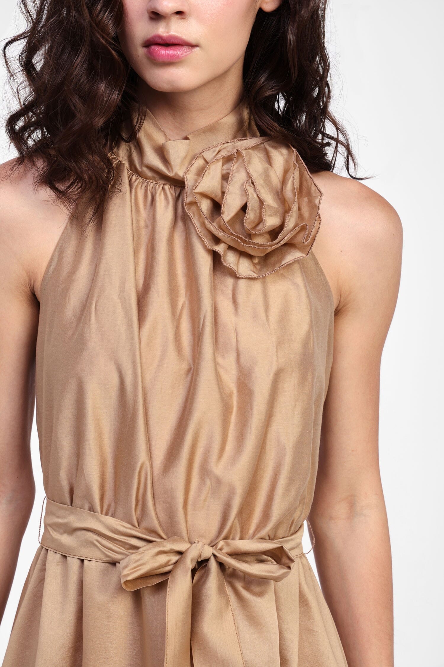 Abito Lungo Con Collo Americana Dixie