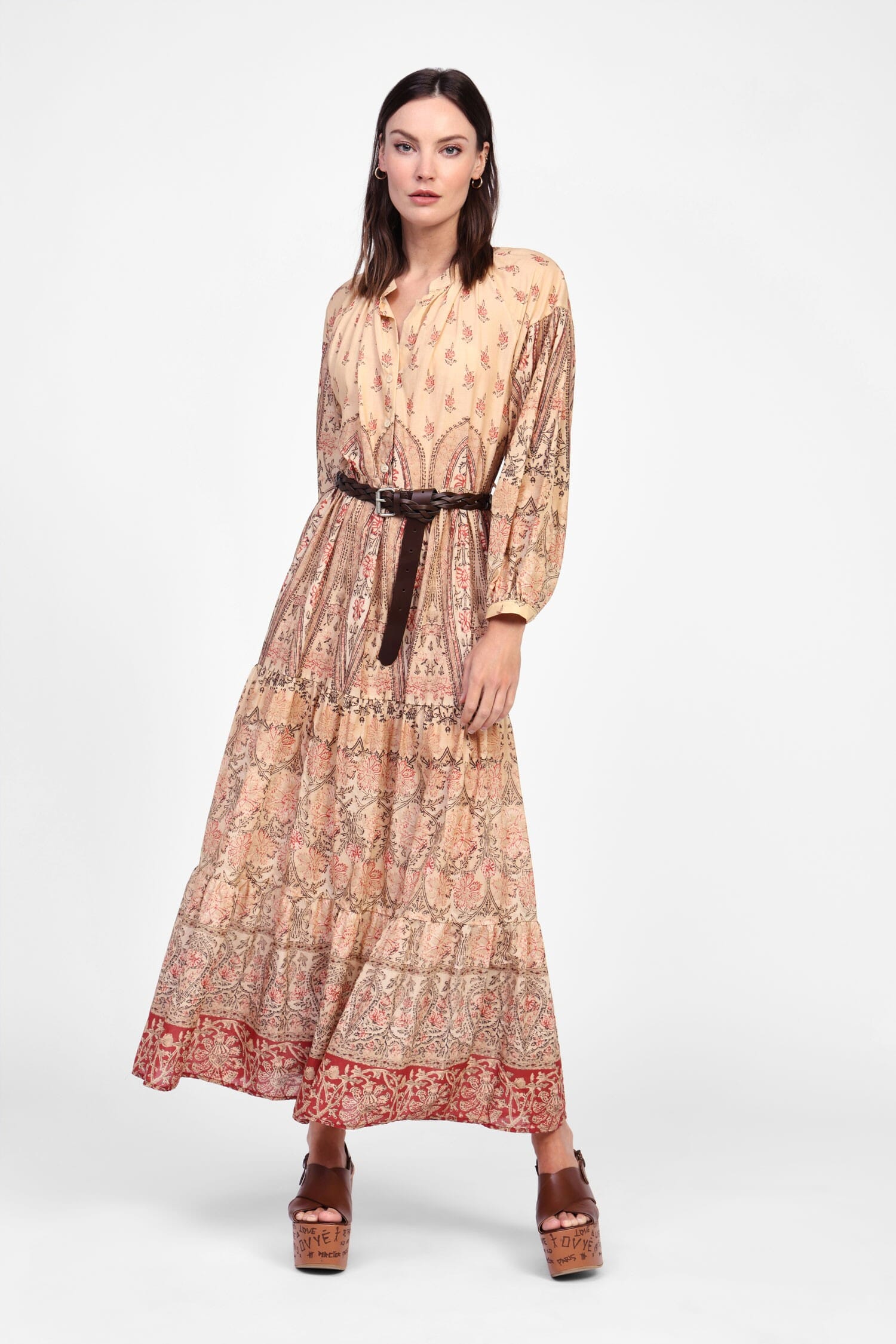 Abito Lungo Con Cintura Regolabile Dixie