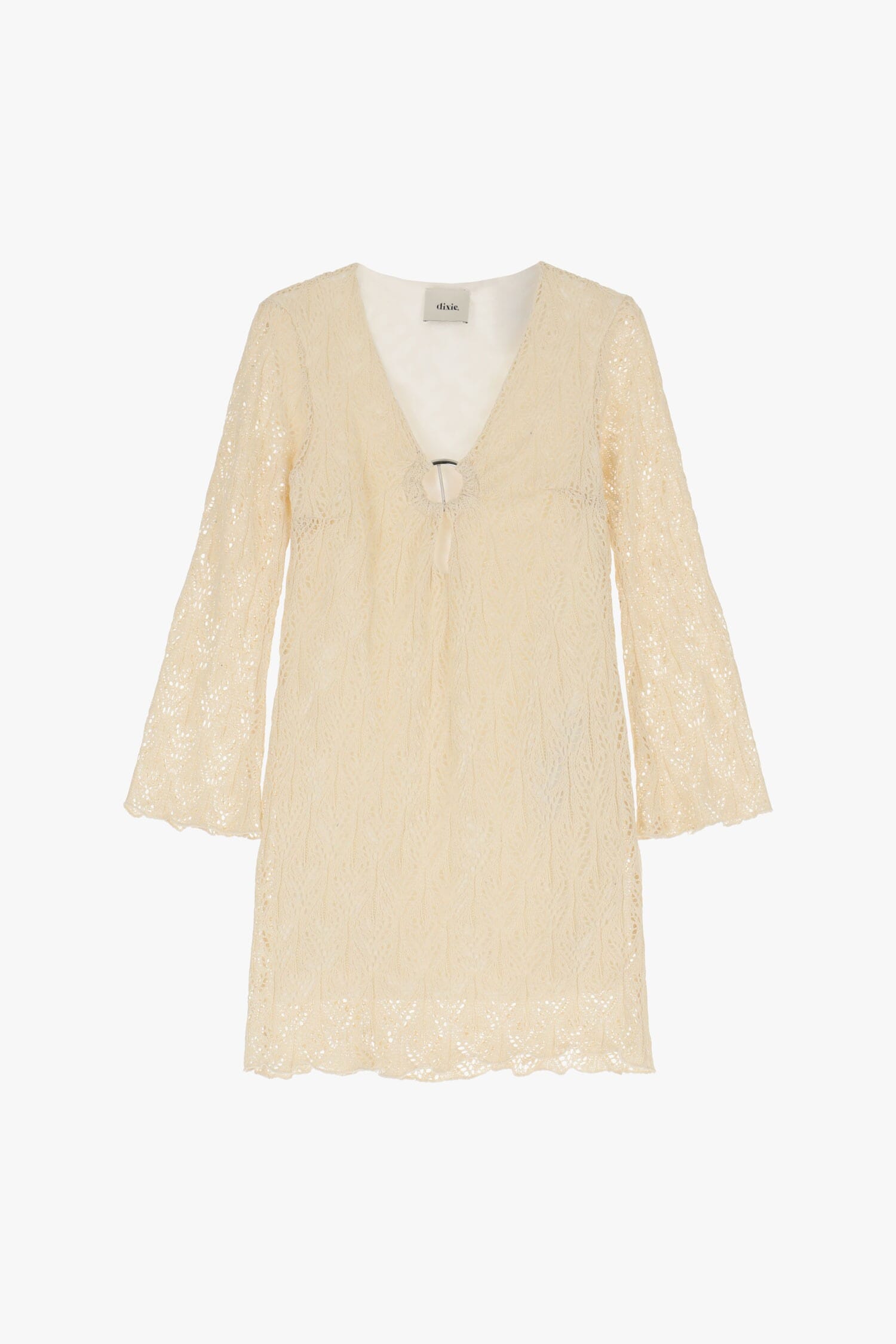 Abito Corto Con Dettagli In Pizzo Dixie