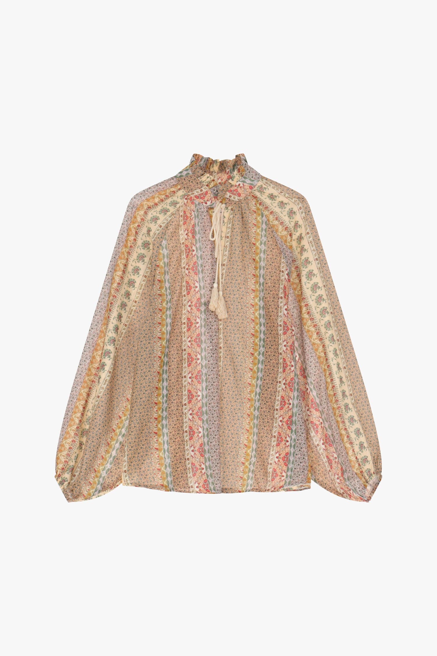 Shirt With Floral Pattern And Dixie Cord