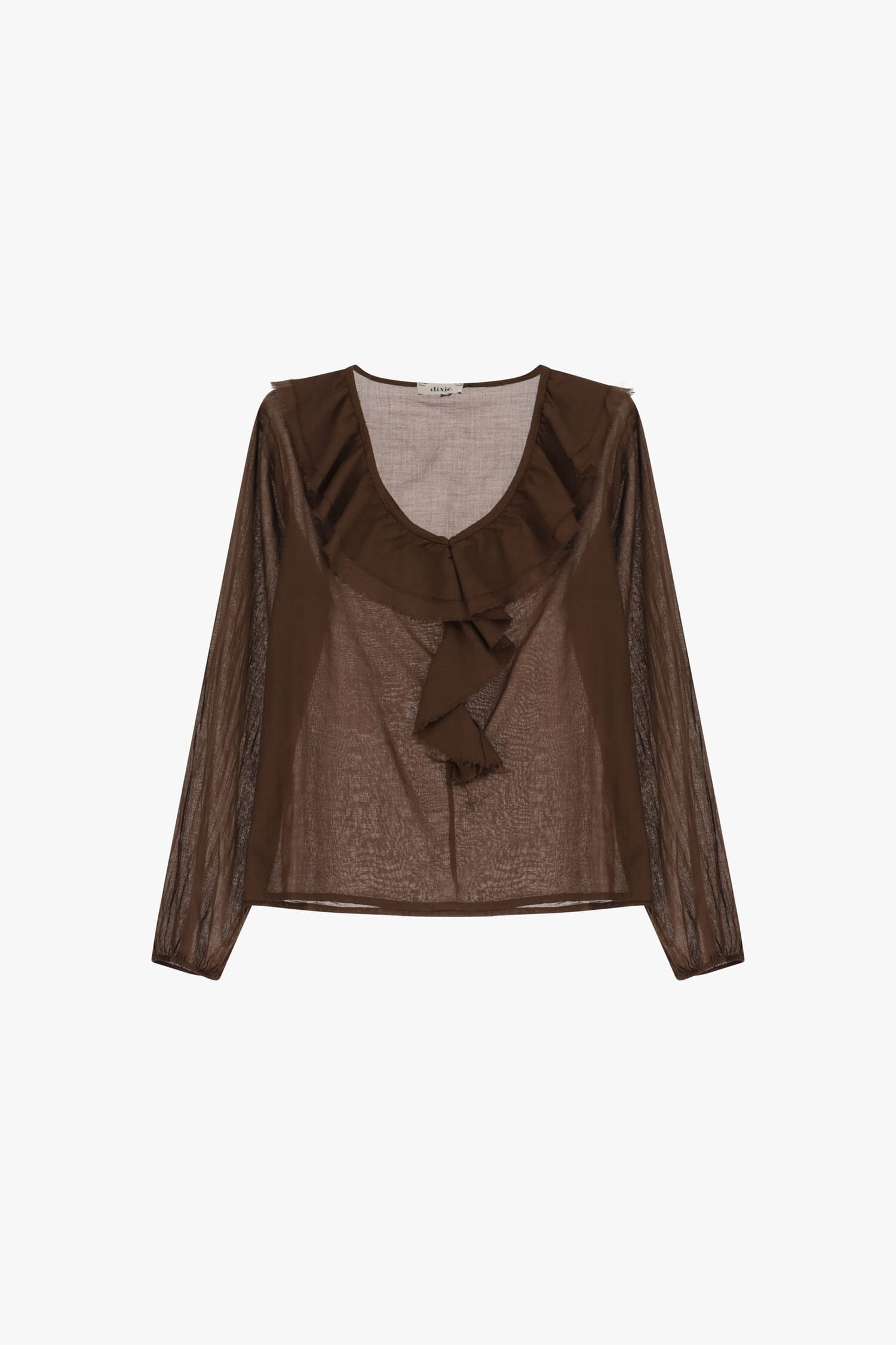 Camicia Con Volant E Scollo A V Dixie