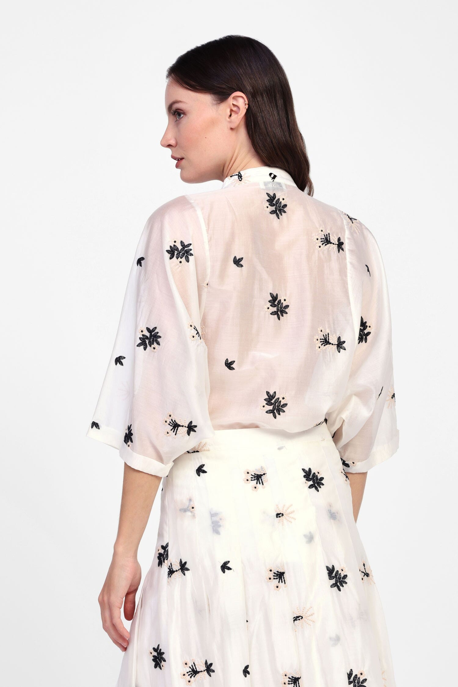 Camicia Lunga Con Stampa Floreale Dixie