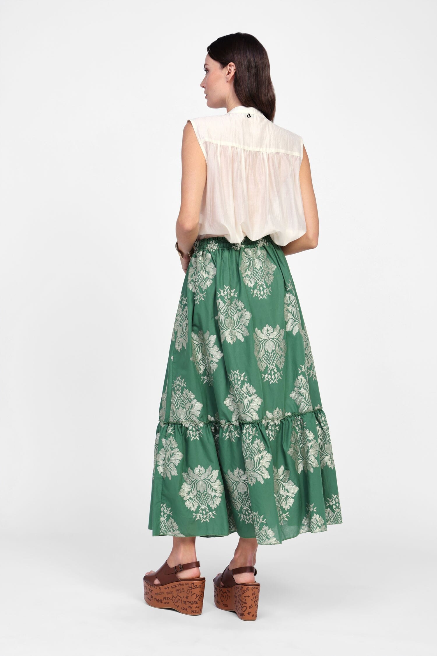 Gonna Con Fantasia Floreale Dixie