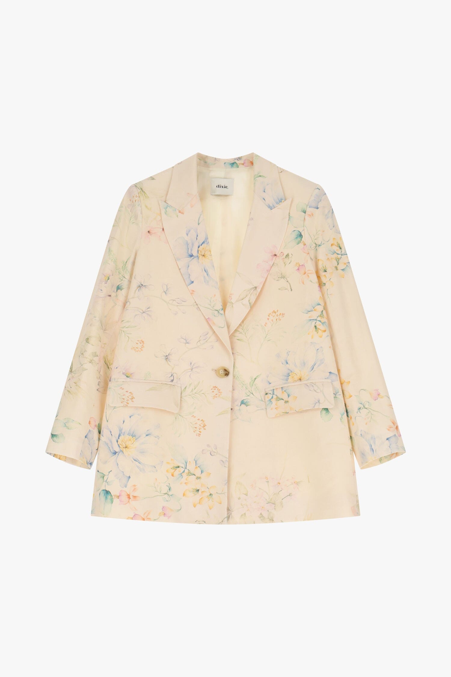 Blazer Fiorito Con Tasche Frontali Dixie