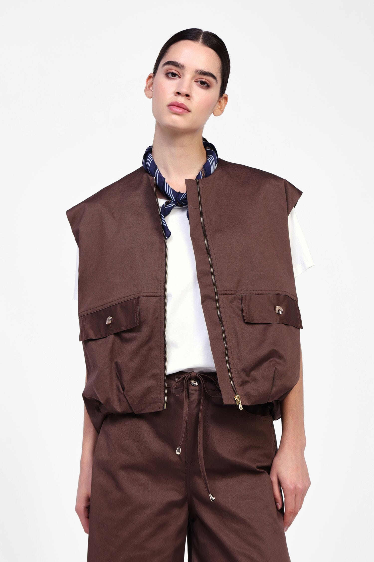 Gilet Con Chiusura Zip E Tasche Dixie