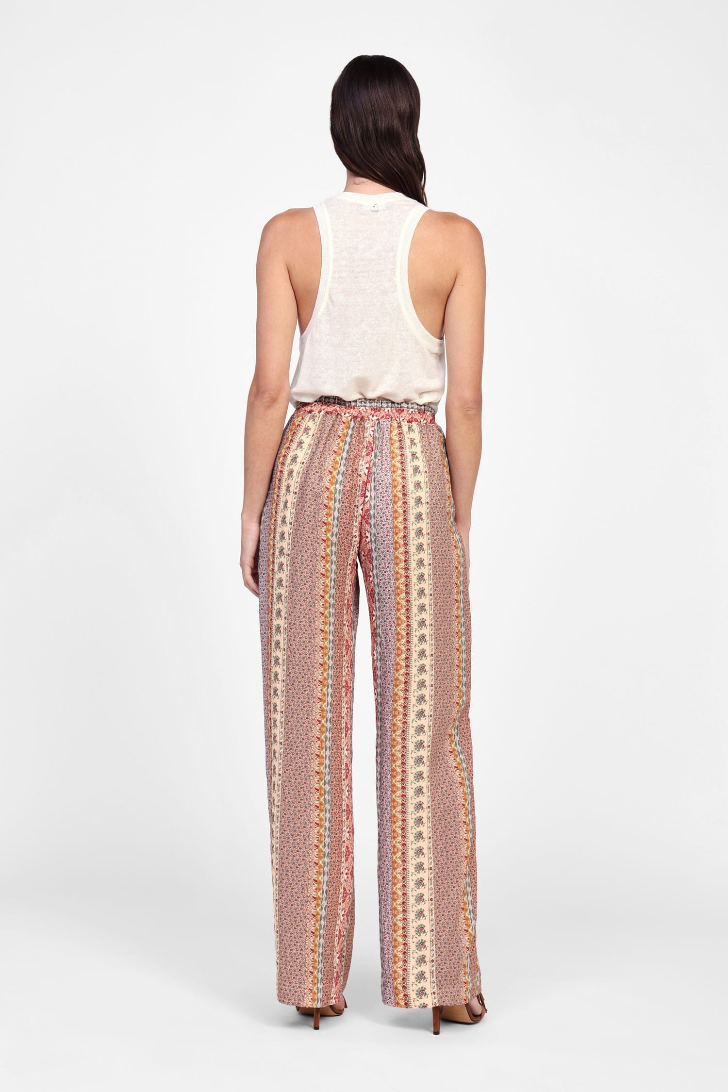 Pantaloni Ampi A Righe Decorative Dixie