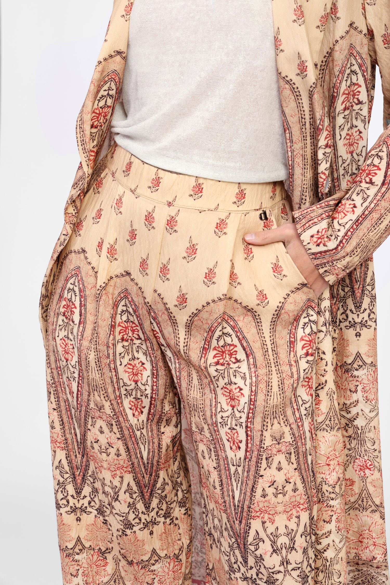 Pantaloni Ampi Con Motivo Floreale Dixie