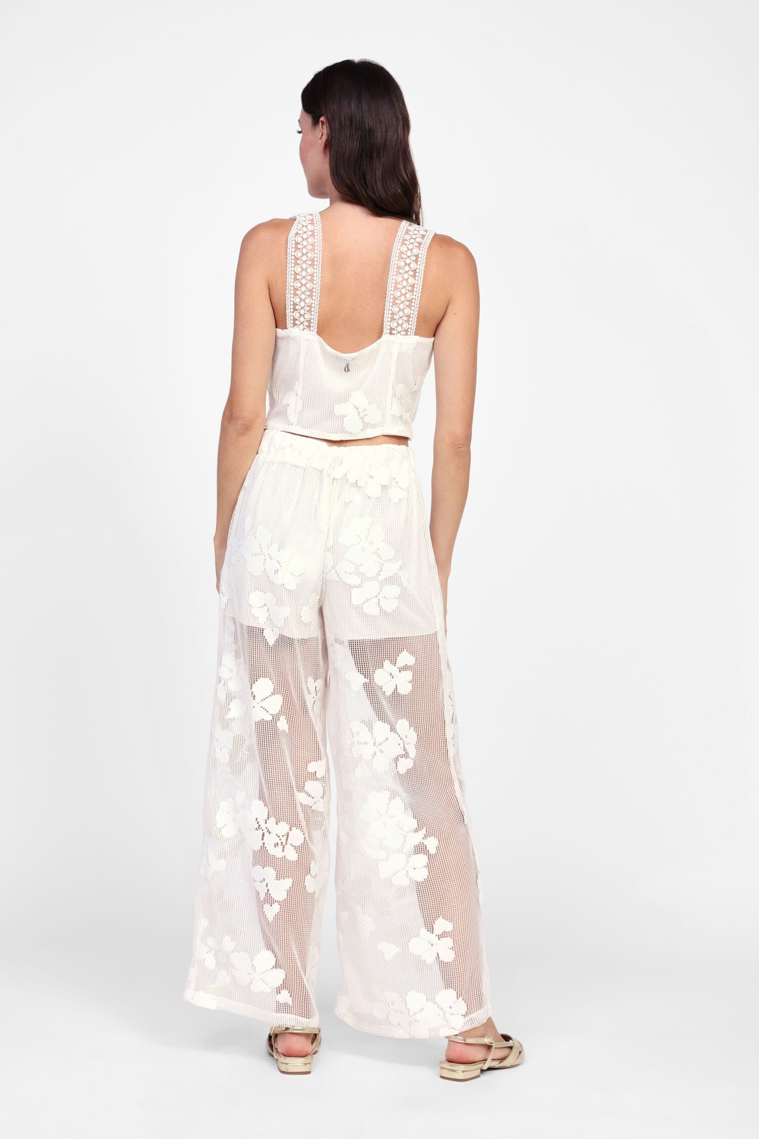 Pantaloni Ampia Vestibilità Floreale Dixie