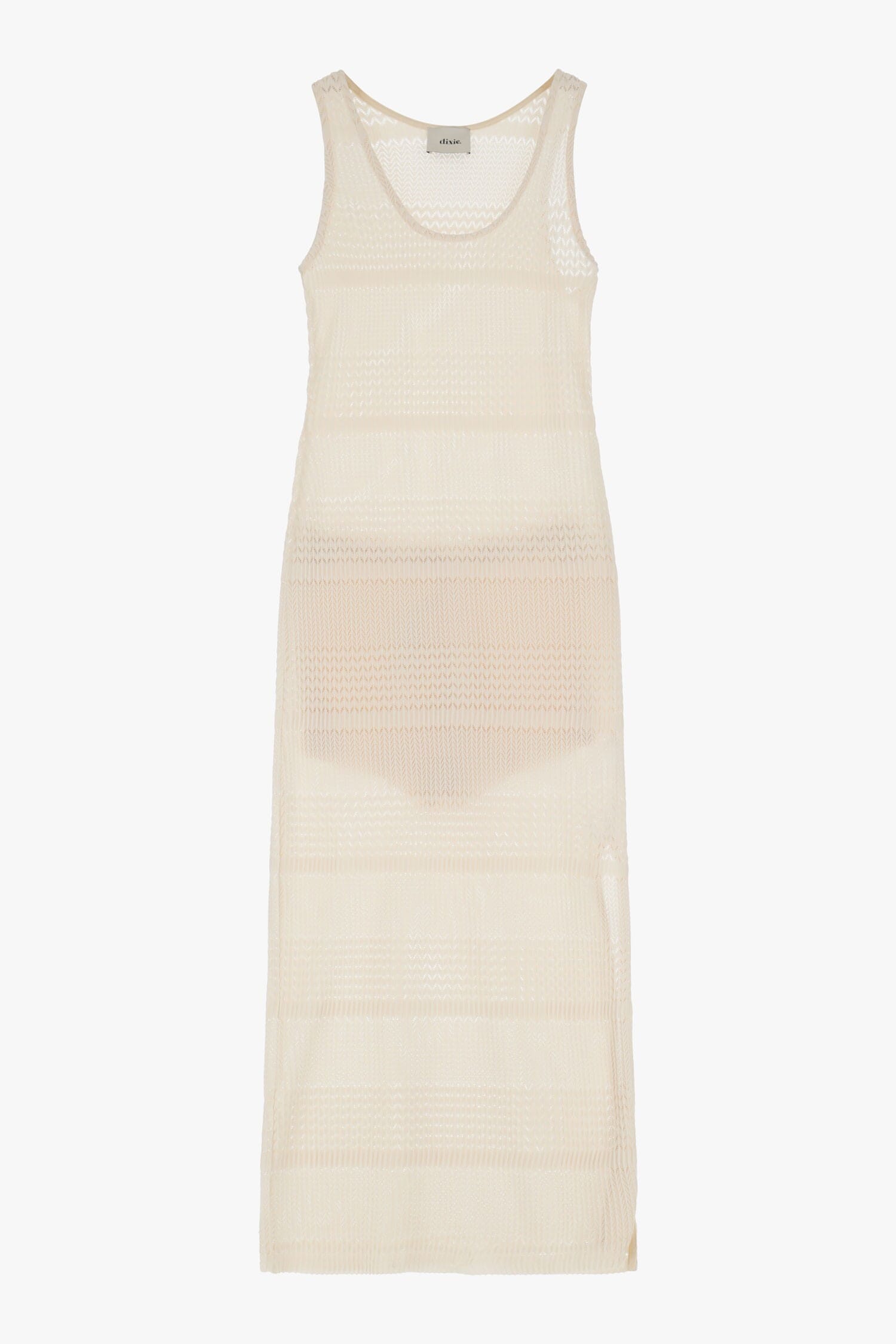 Abito Lungo Con Dettagli Trasparenti Dixie