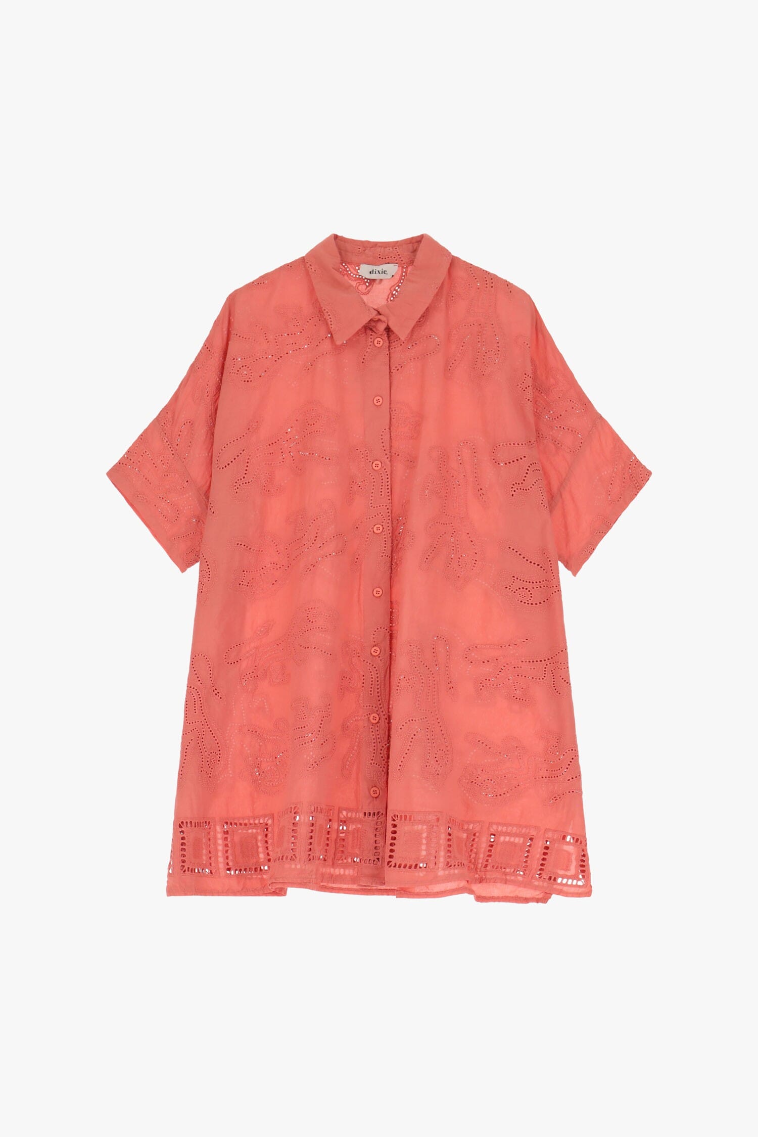 Camicetta Con Colletto E Maniche Corte Dixie