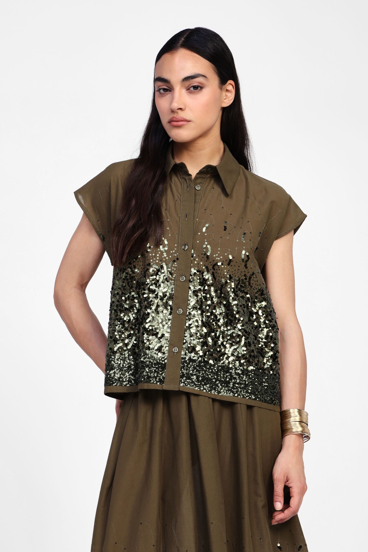 Camicia Con Dettagli Brillanti Dixie