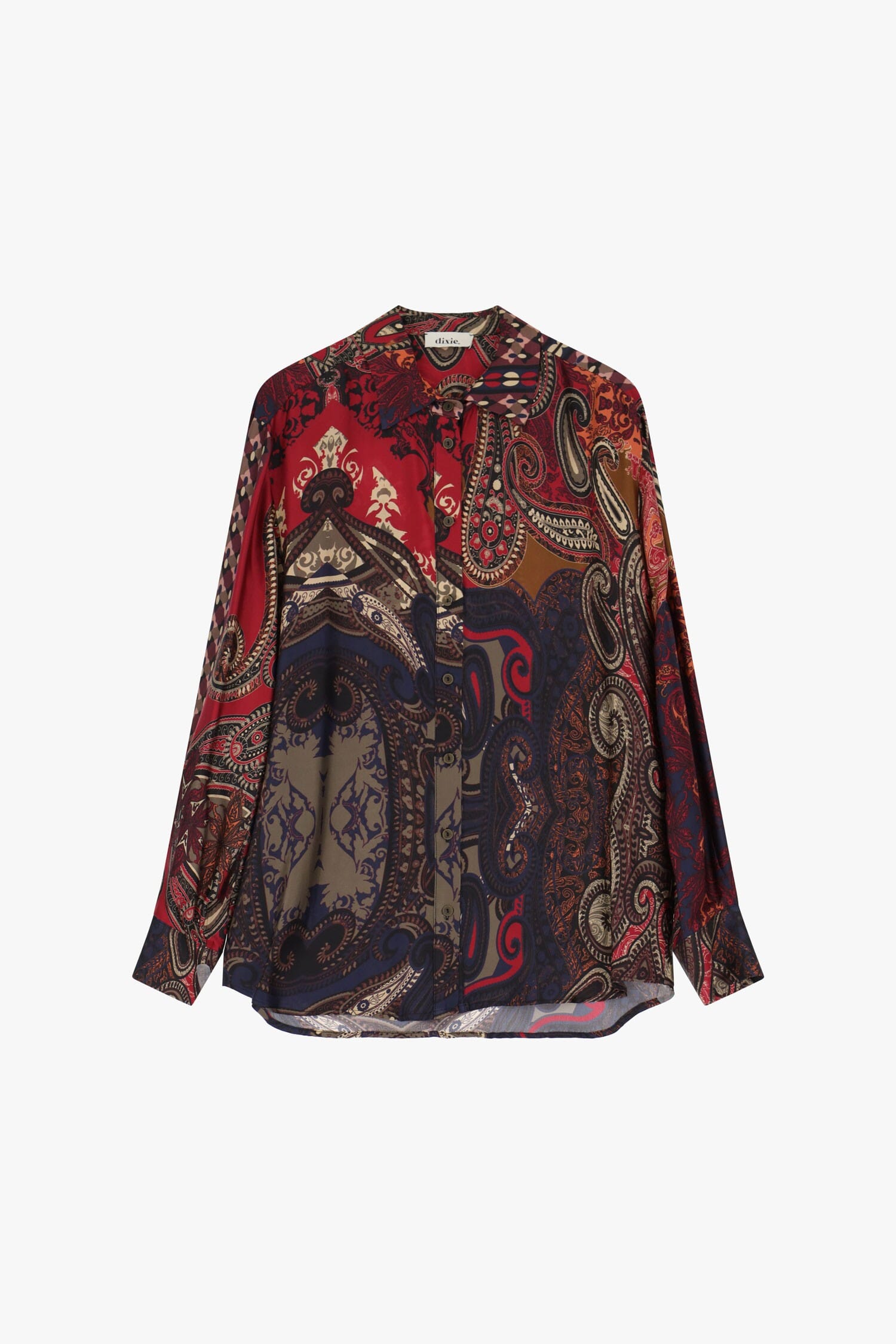 Camicia Con Motivo Paisley E Bottoni Dixie