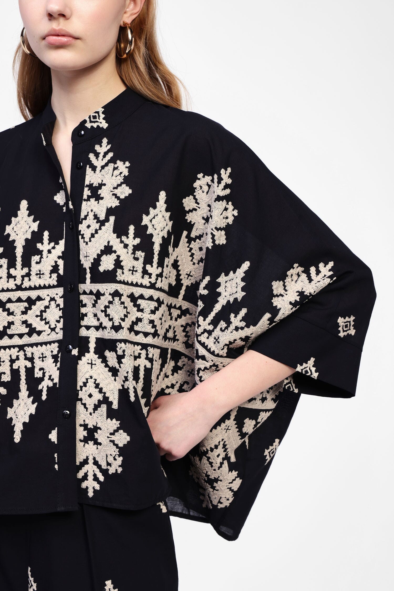 Camicia Con Stampa E Maniche 3/4 Dixie