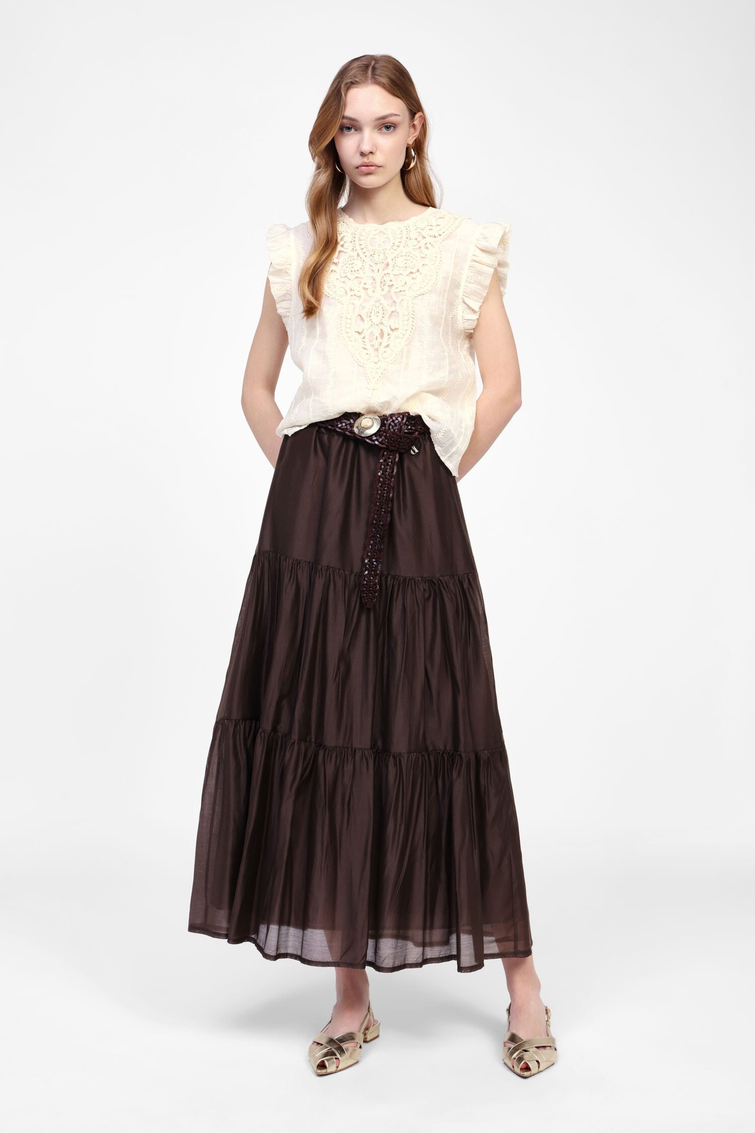 Gonna Lunga Con Balze Fluide Dixie