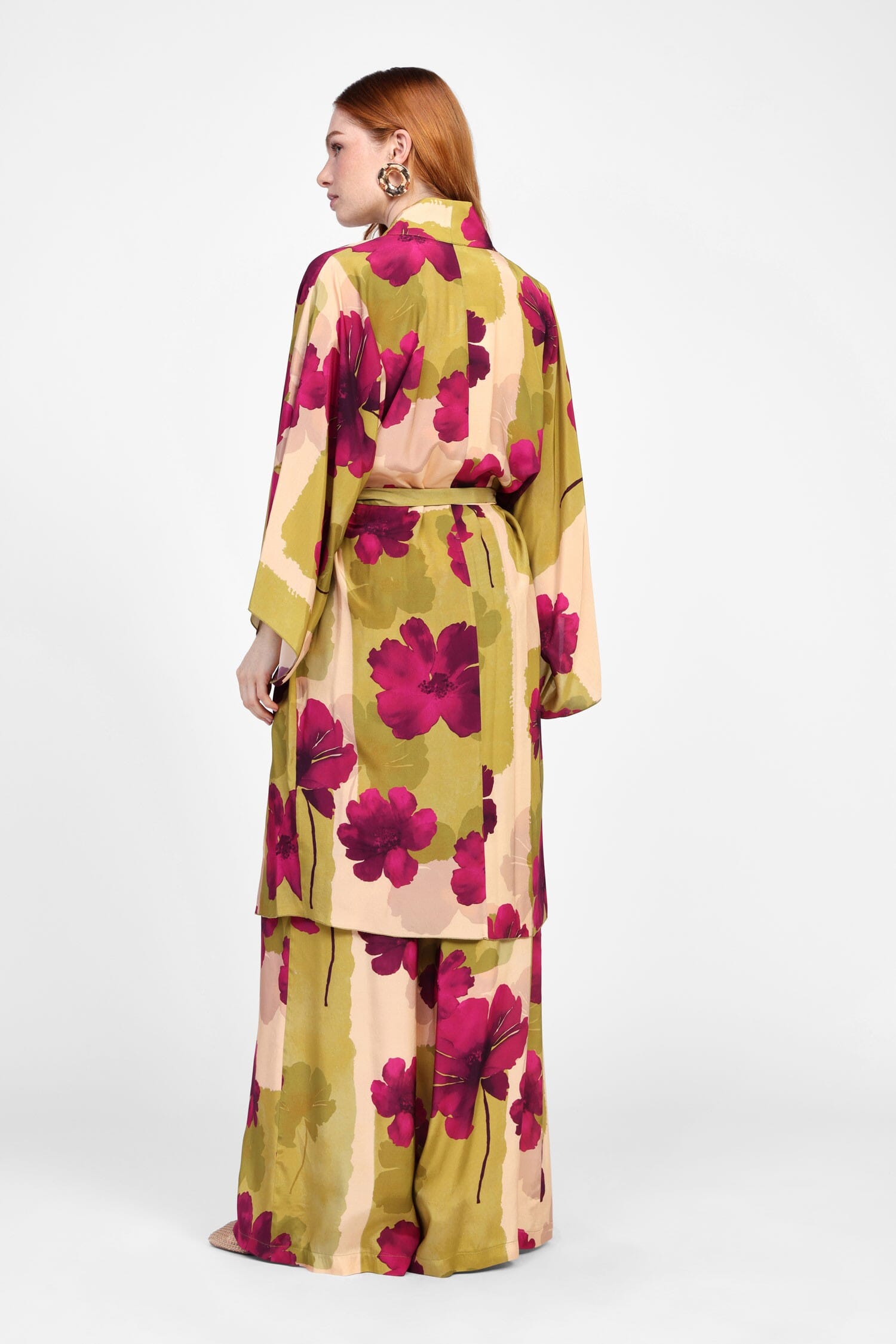 Cappotto Lungo Con Motivo Floreale Dixie