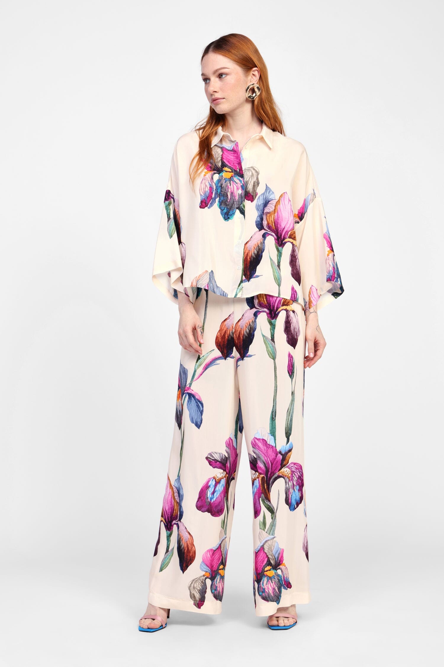 Pantaloni Ampi Con Stampa Floreale Dixie