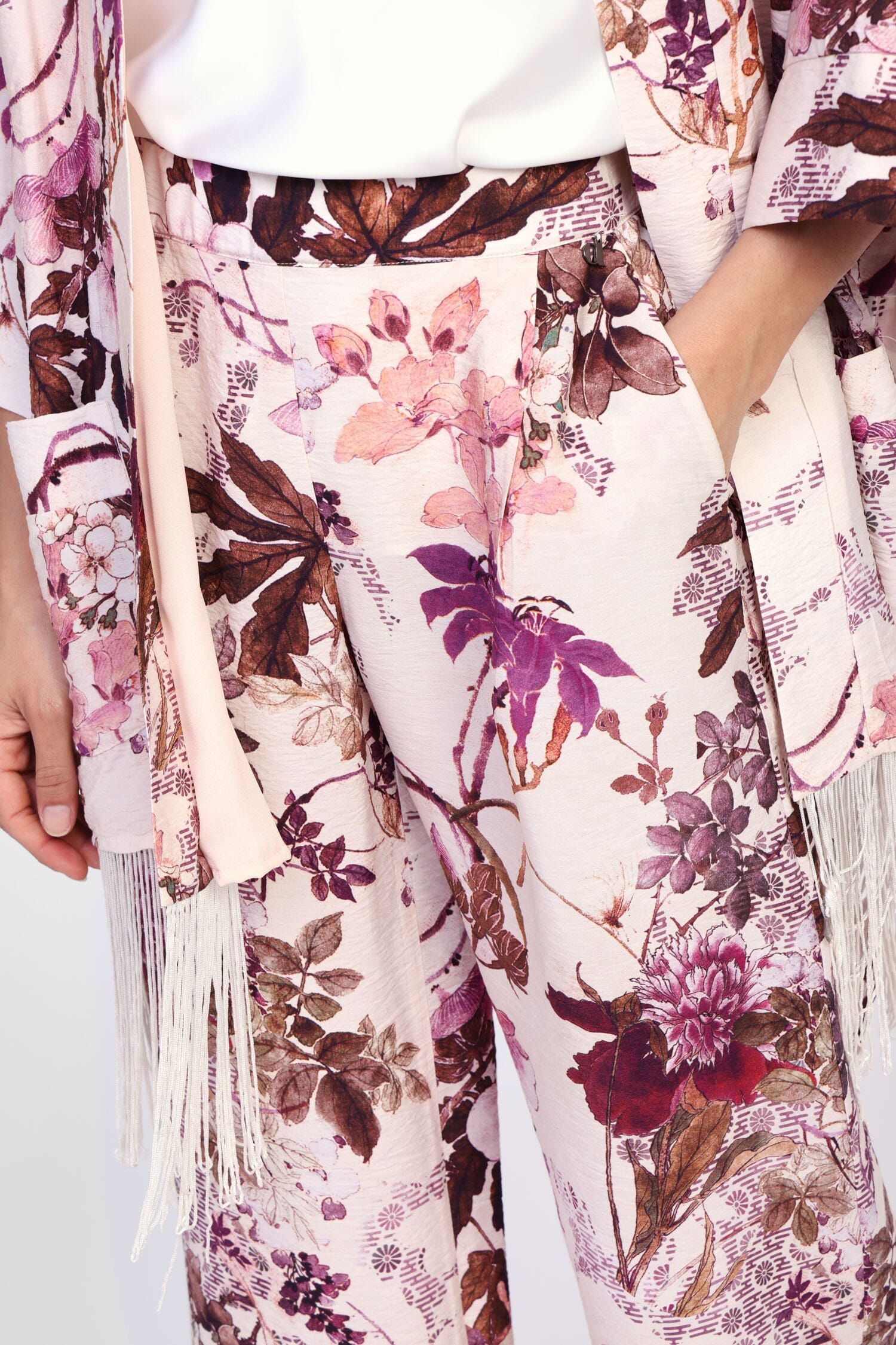 Pantaloni Palazzo Con Stampa Floreale Dixie