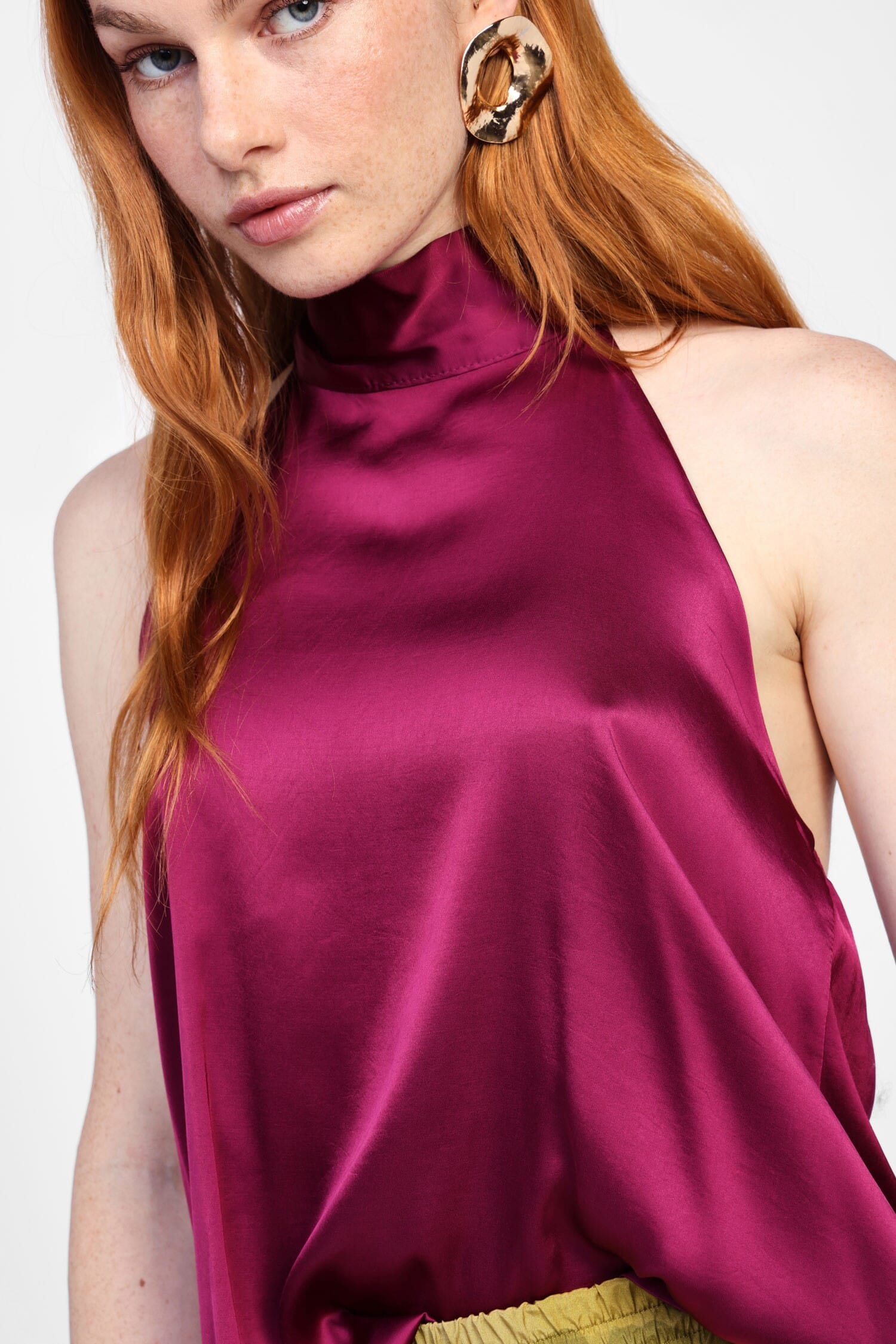 Dixie Coloured Halter Neckline Top