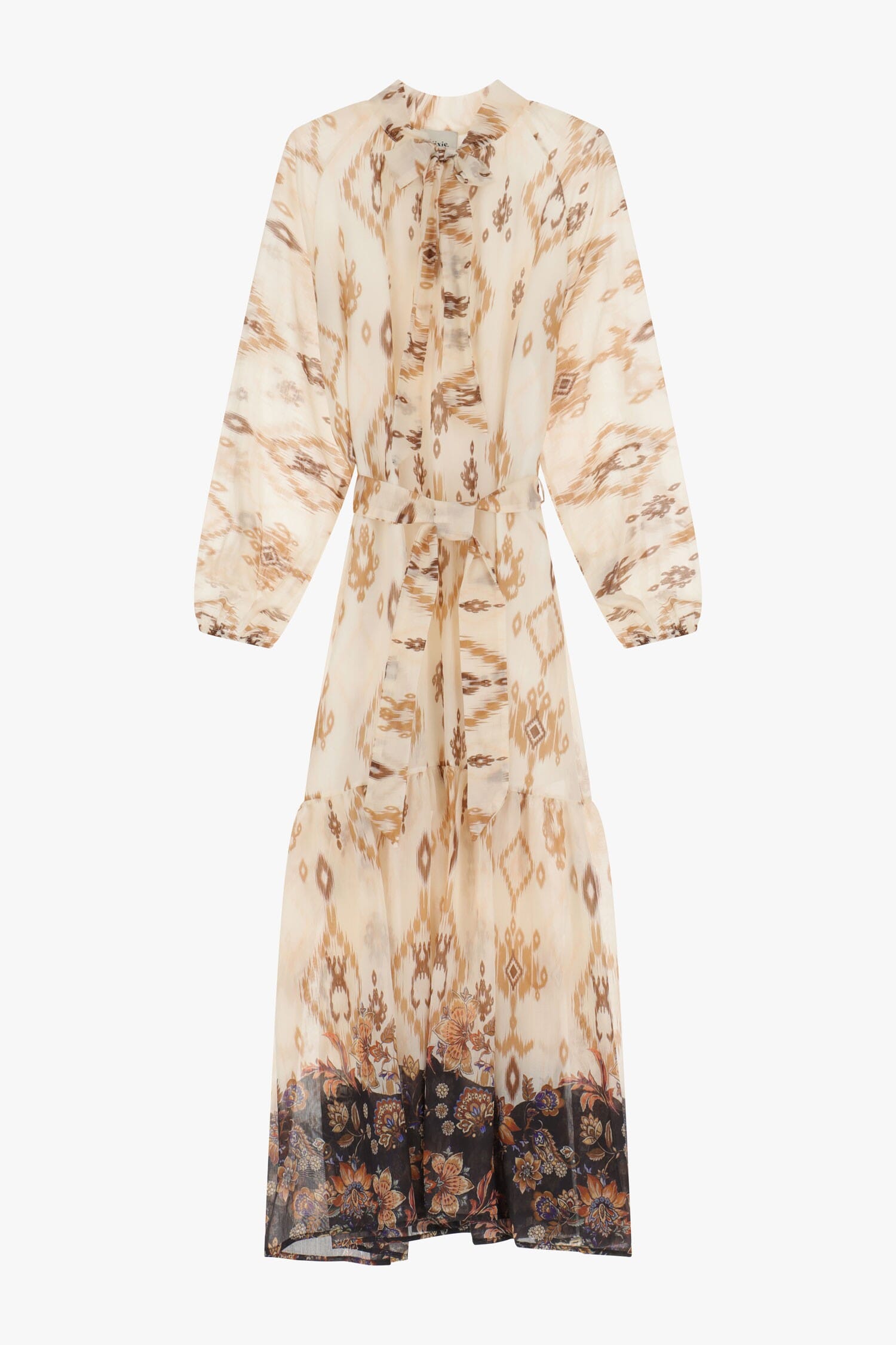 Abito Lungo Con Stampa Fantasia Dixie