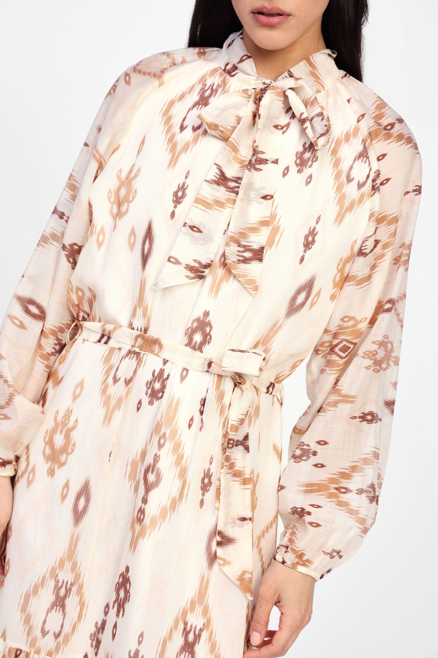 Abito Lungo Con Stampa Fantasia Dixie