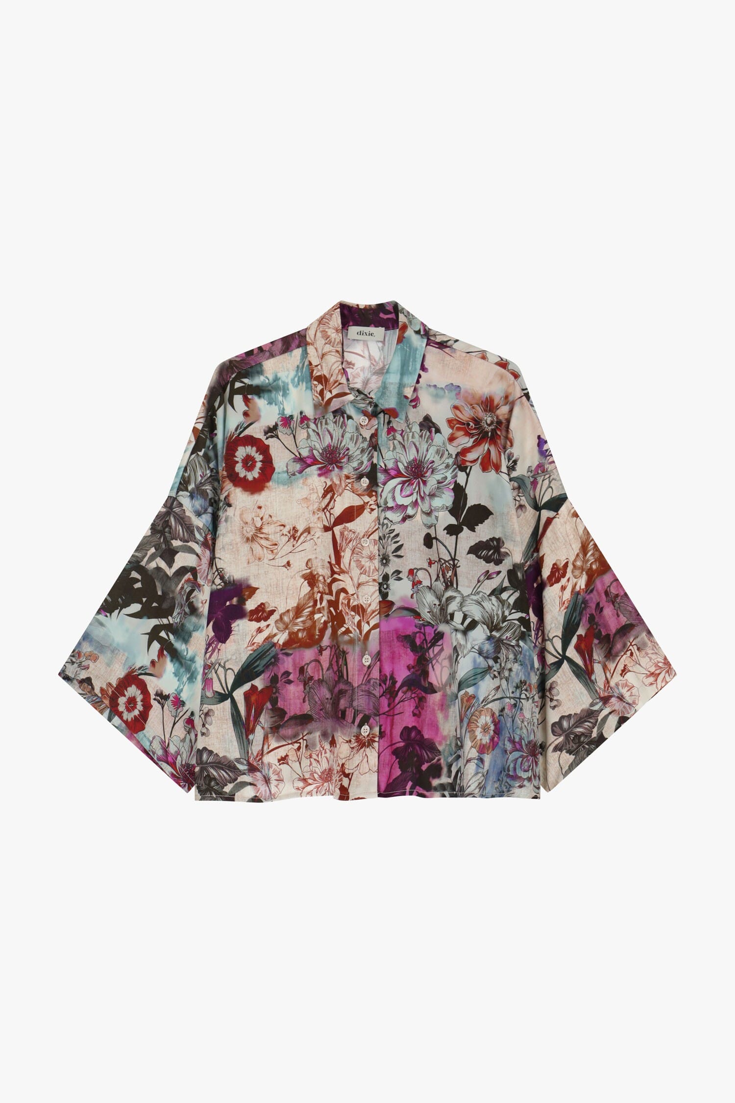 Chemise à motif floral artistique Dixie