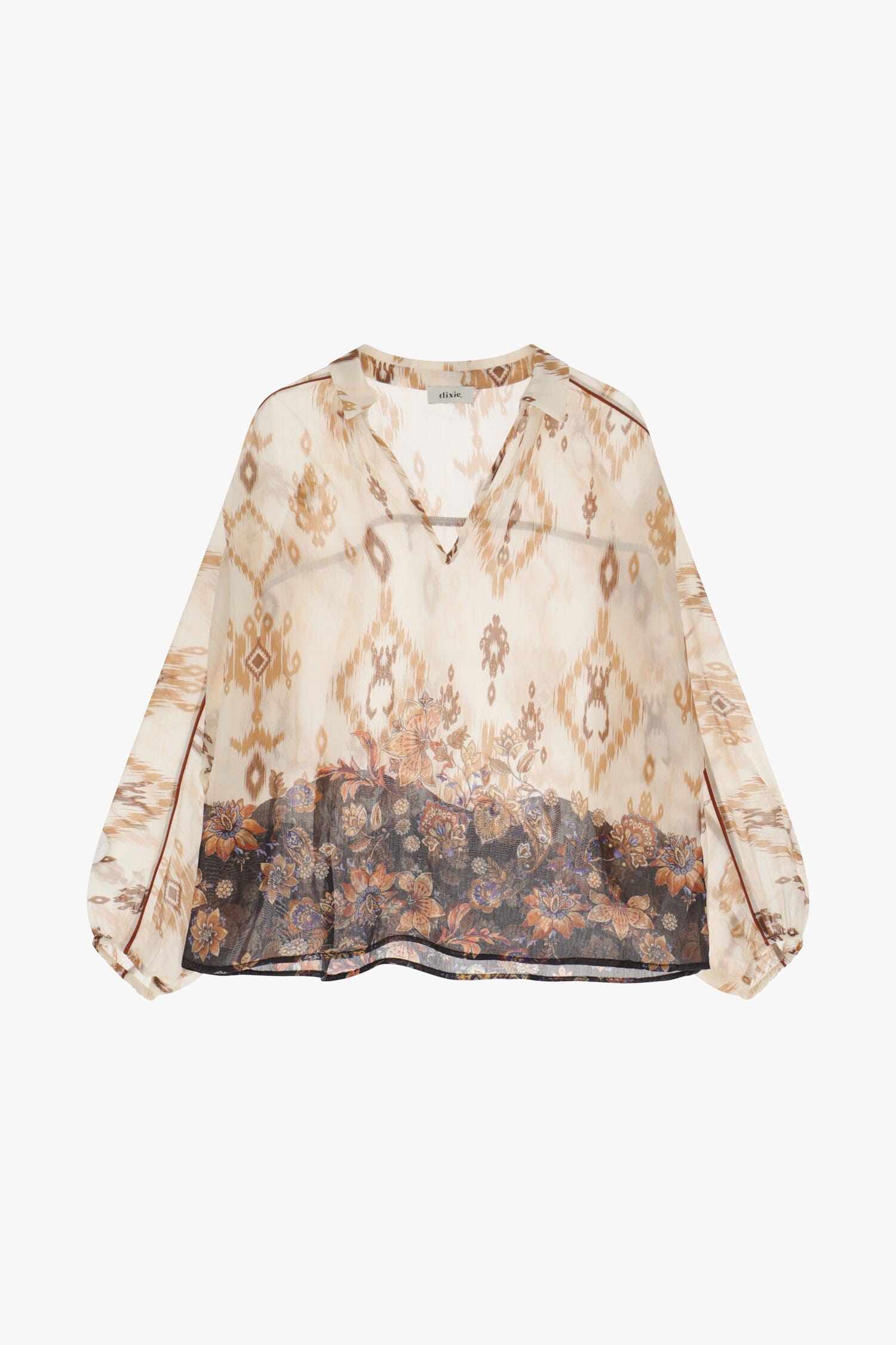 Camicia Lunga Con Motivi Decorativi Dixie