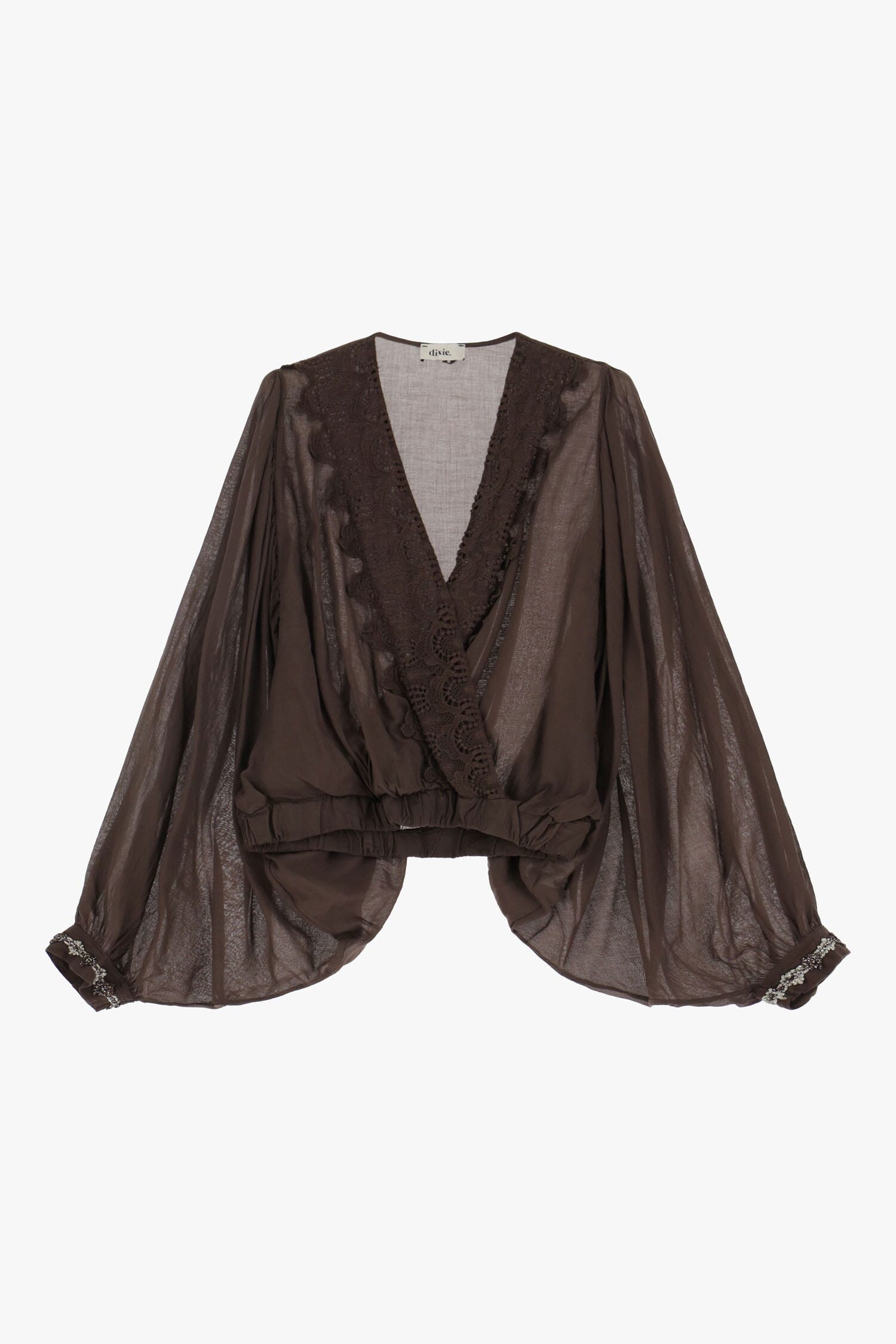 Camicia Con Maniche Ampie E Dettagli Dixie