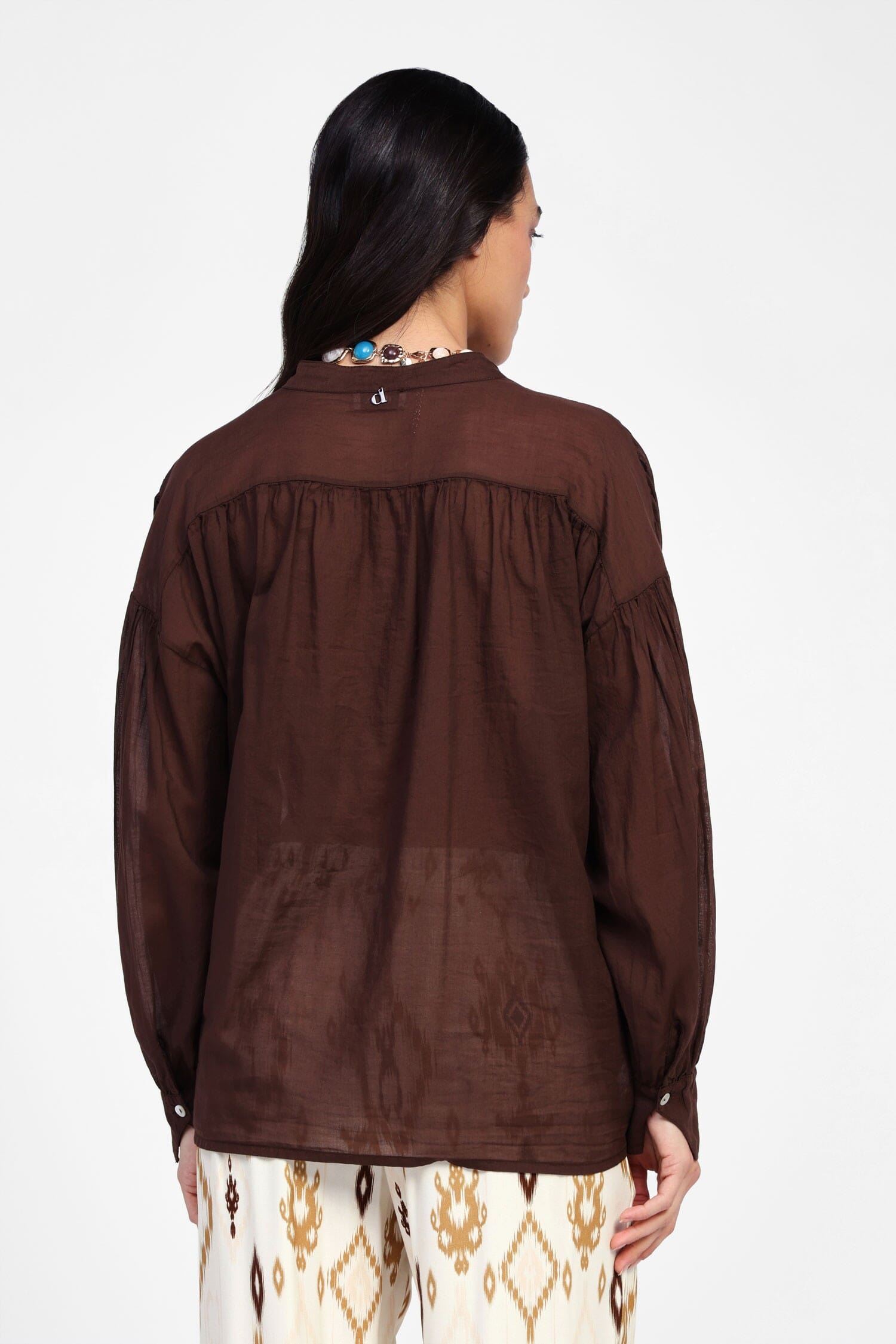 Camicia Con Nodo Frontale E Bottoni Dixie