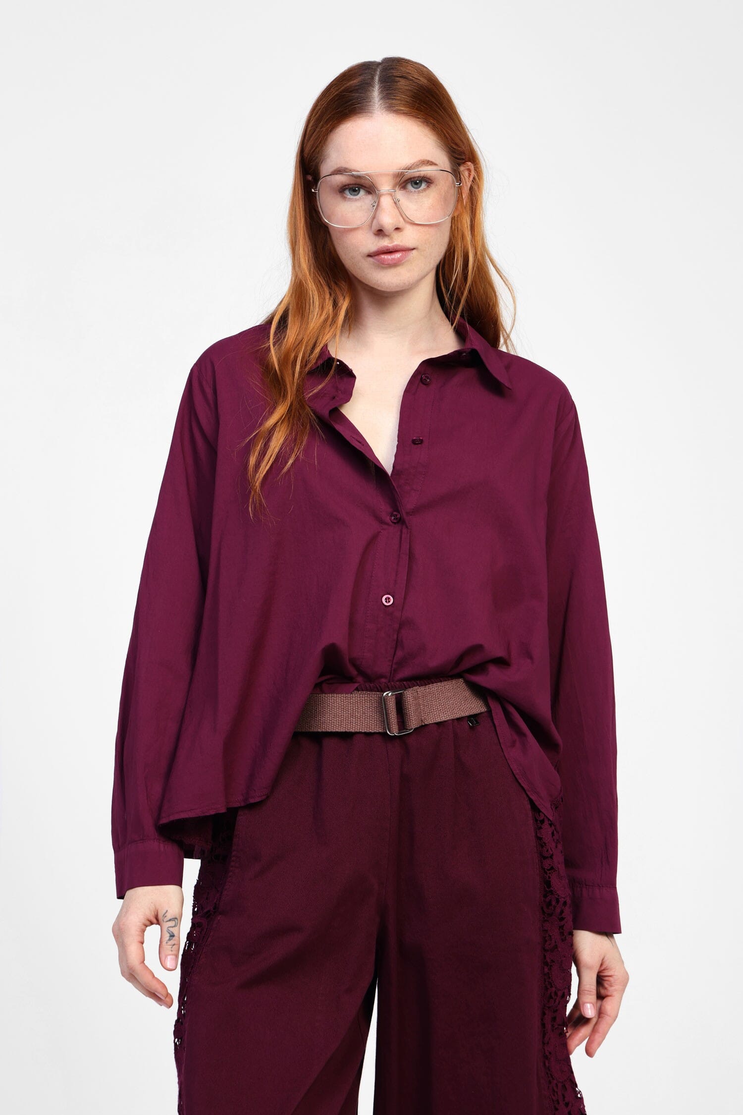 Camicia Larga Con Dettagli Laterali Dixie