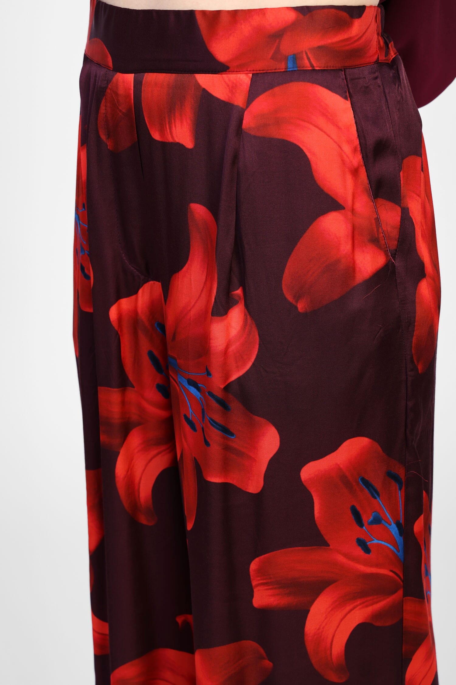 Pantaloni Ampi Con Motivo Floreale Dixie