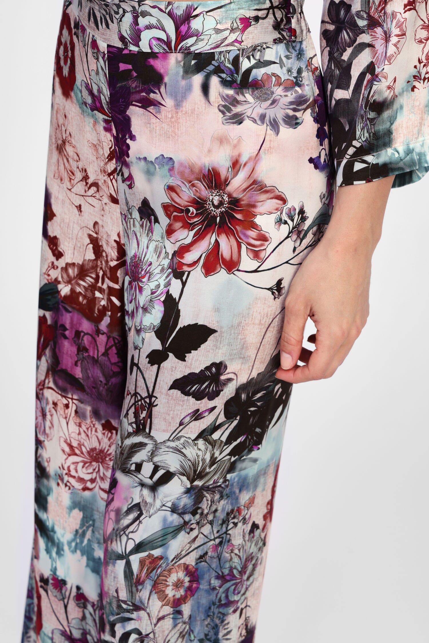 Dixie Floral Print Wide Leg Trousers