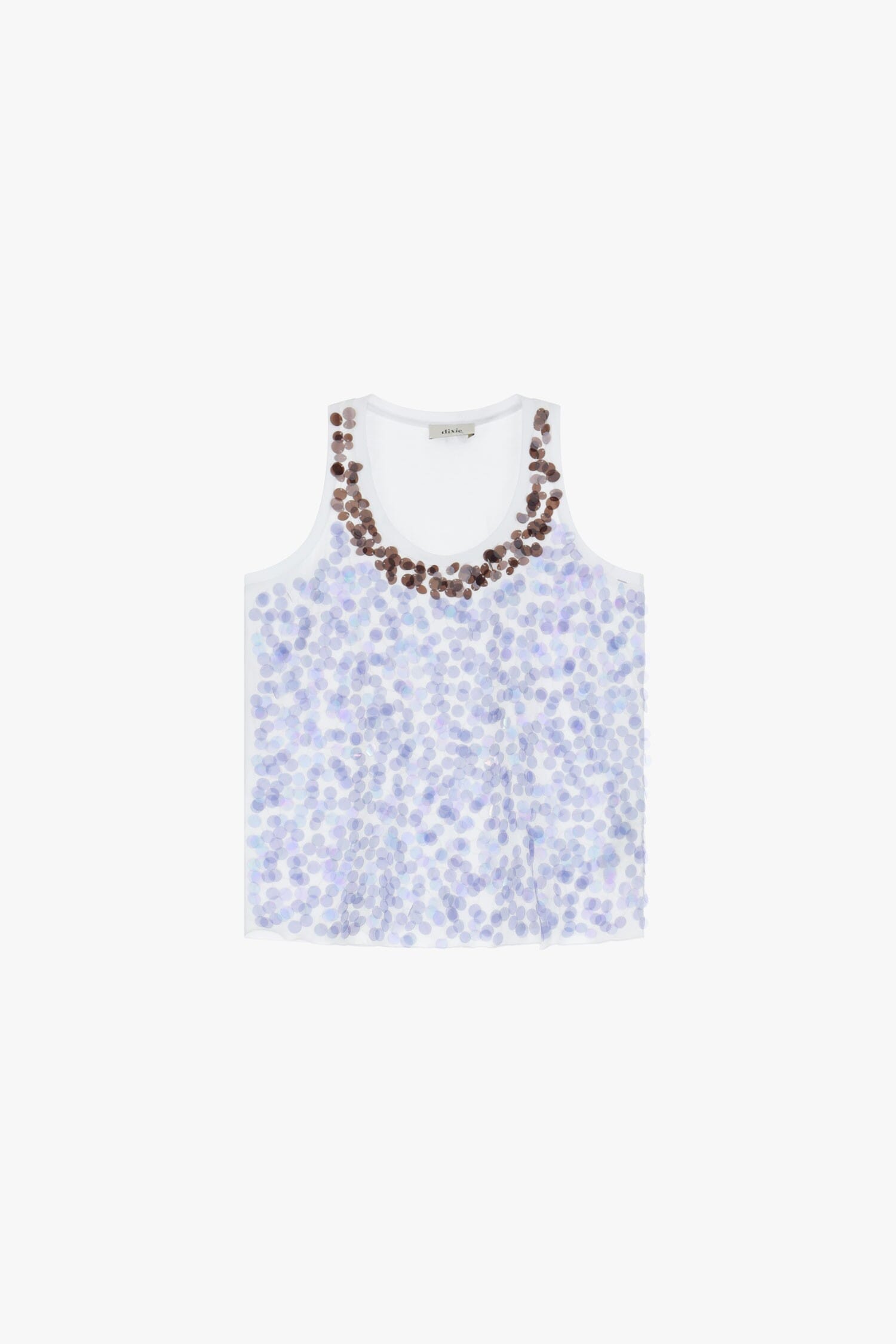 Dixie Decorated Round Neck Tank Top