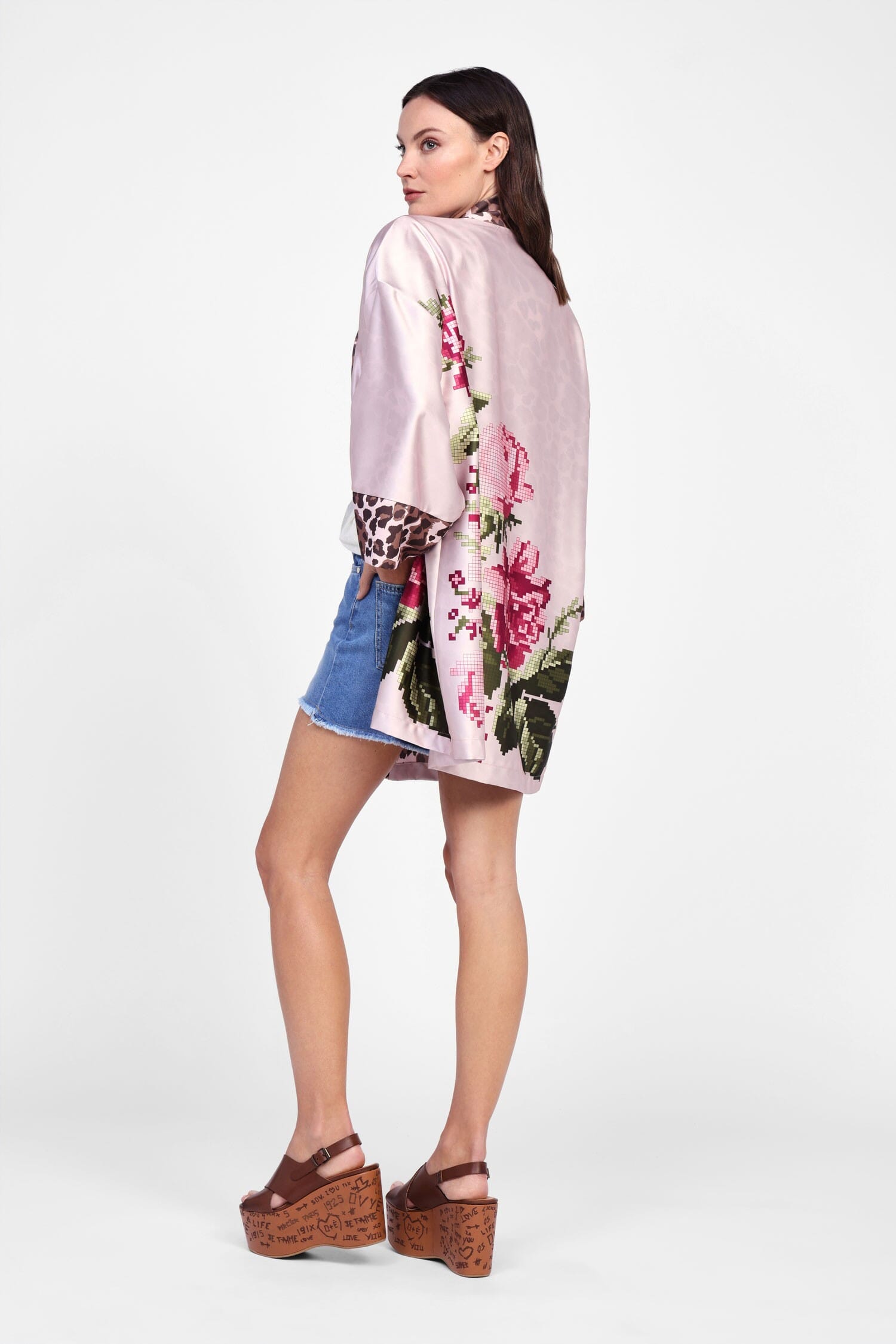 Cappotto Con Stampa Floreale E Animalier Dixie