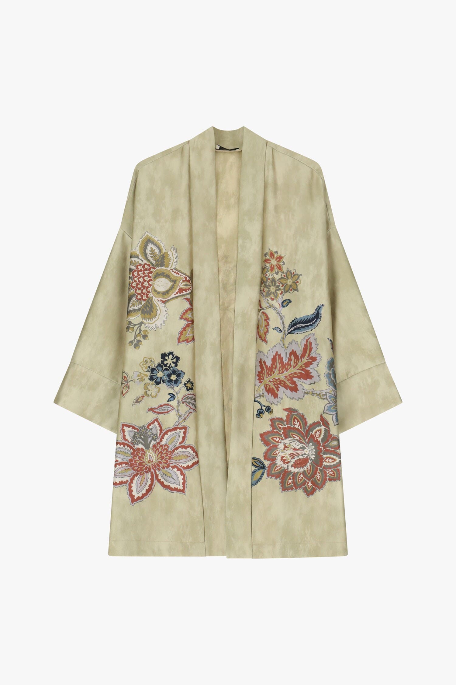 Cappotto Aperto Con Ricami Floreali Dixie