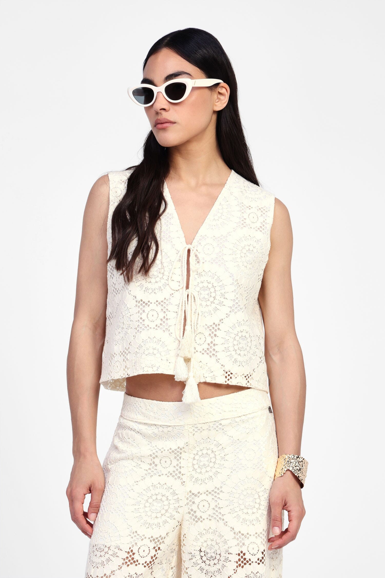 Gilet Con Dettagli Ricamati Dixie