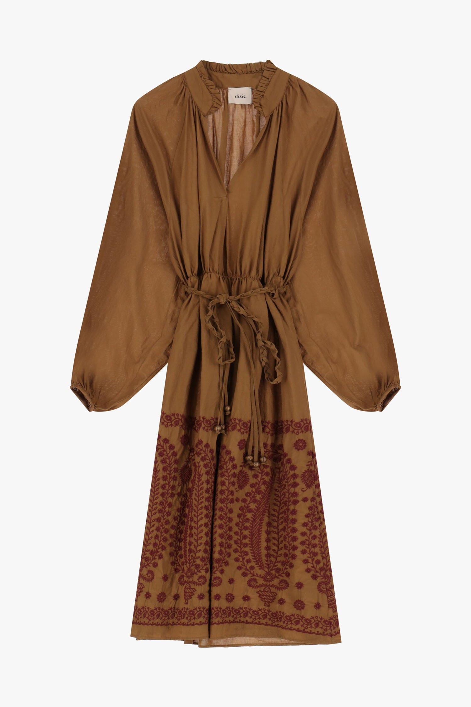 Abito Ricamato Con Laccio In Vita Dixie