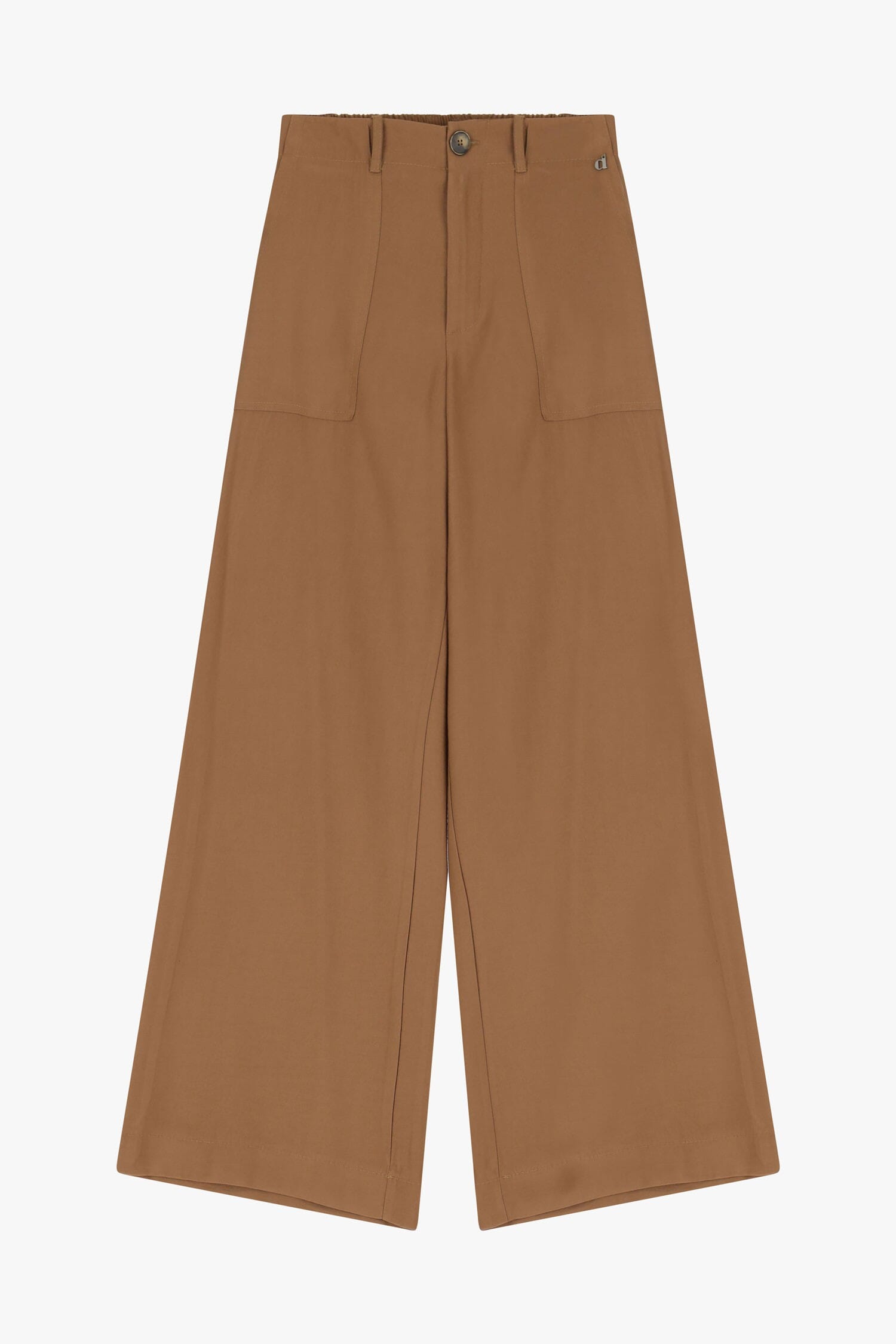 Pantaloni A Gamba Larga Con Vita Alta Dixie