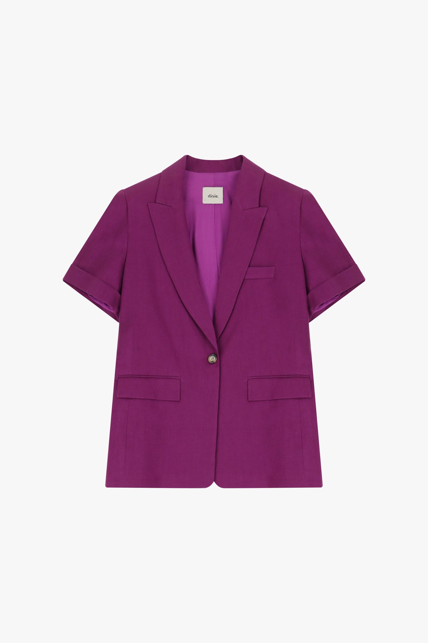 Blazer A Maniche Corte Con Bottoni Dixie