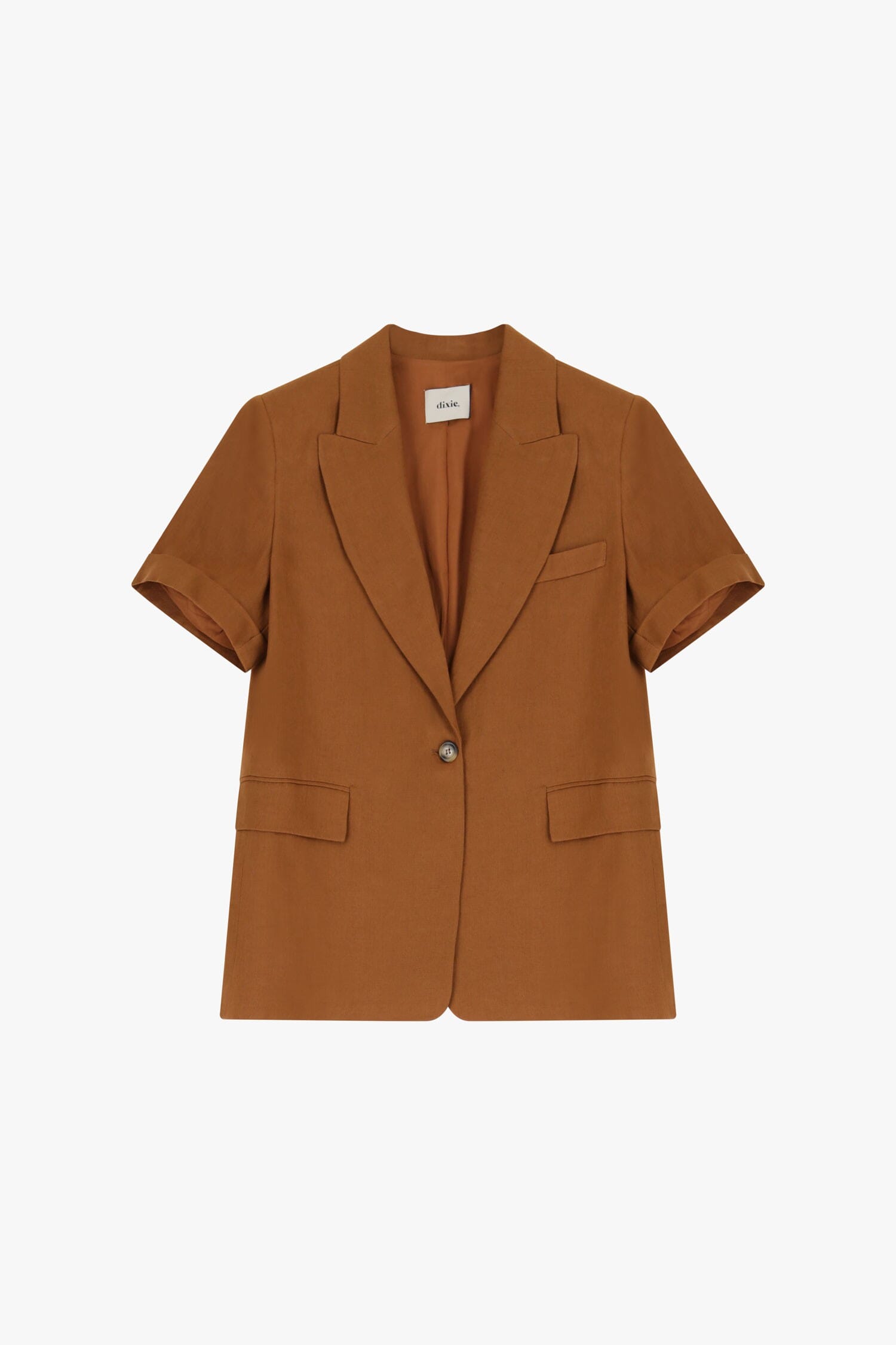 Blazer A Maniche Corte Con Bottoni Dixie