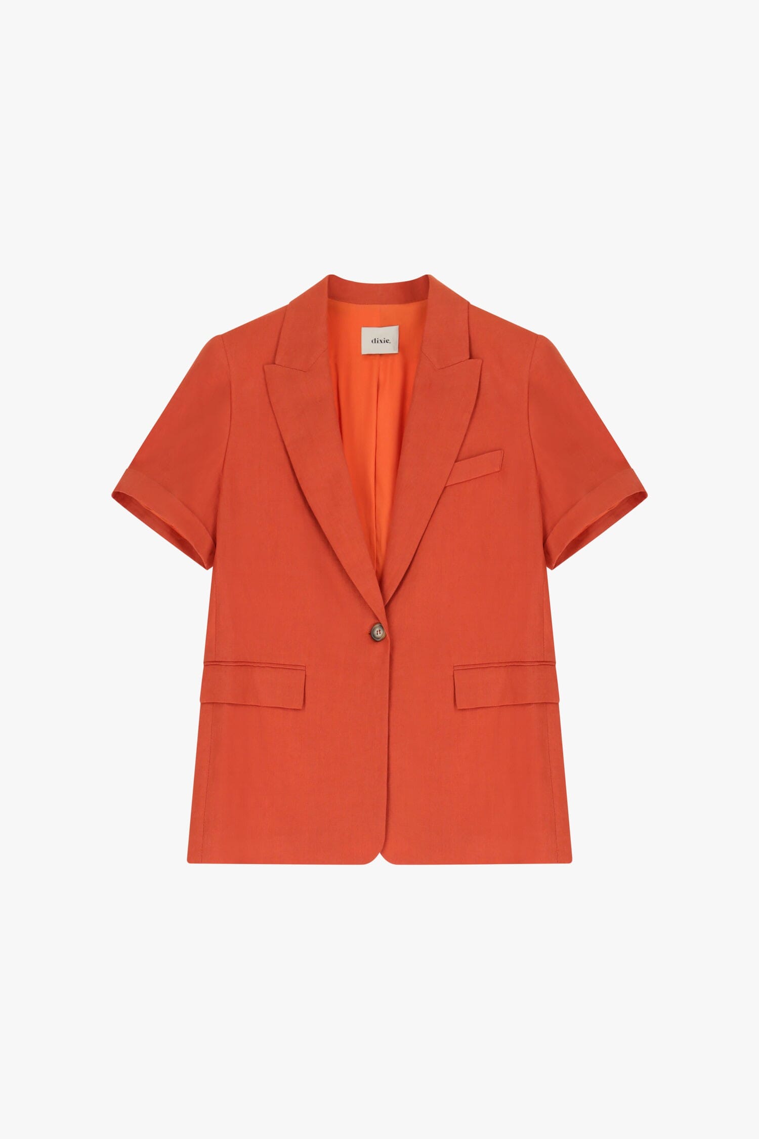 Blazer A Maniche Corte Con Bottoni Dixie