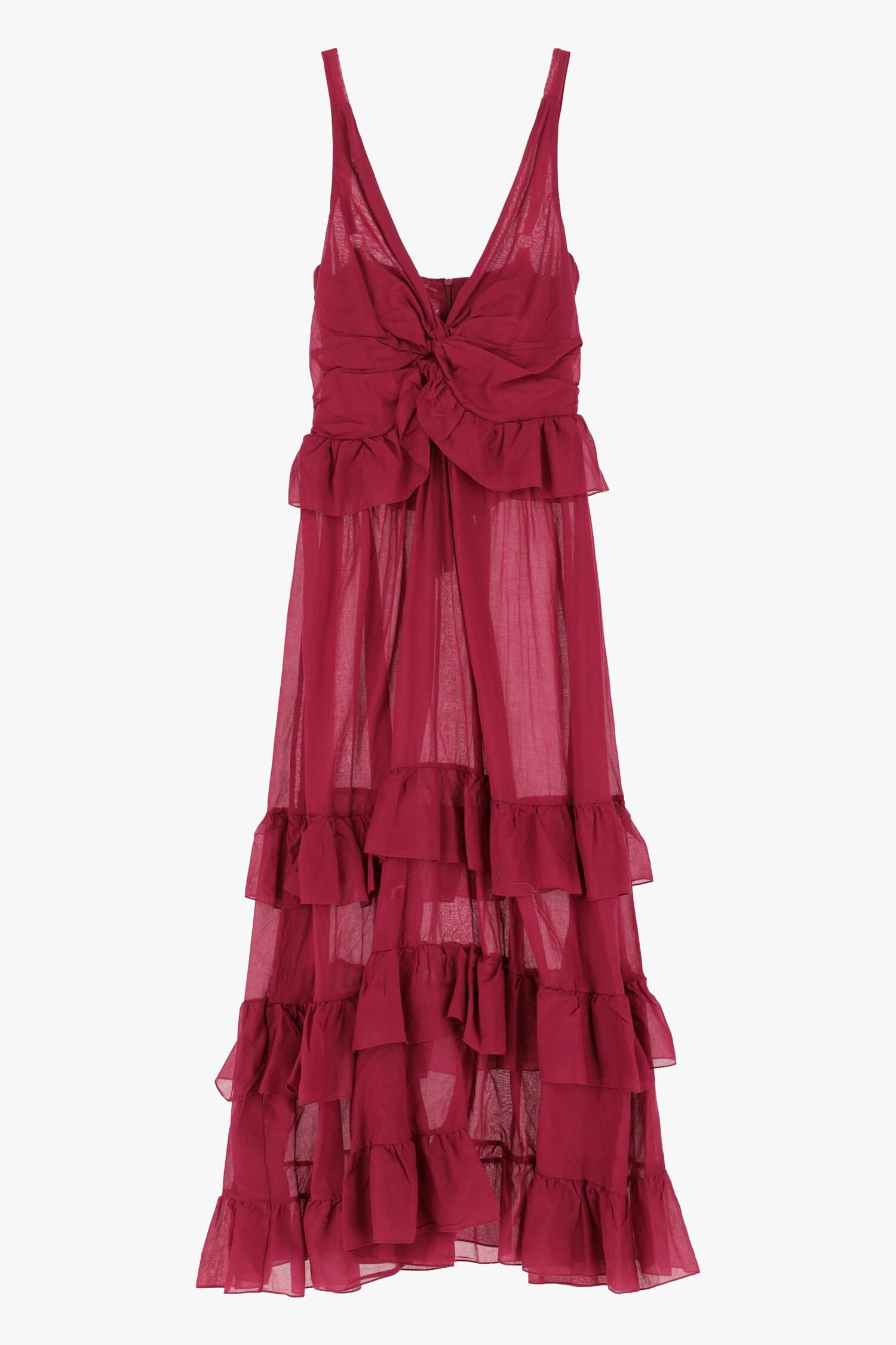 Robe à volants et à fines bretelles Dixie