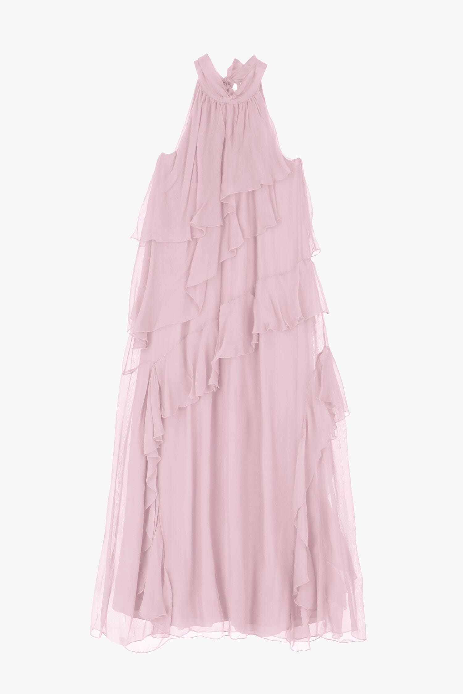 Abito Con Volant E Collo Alto Dixie