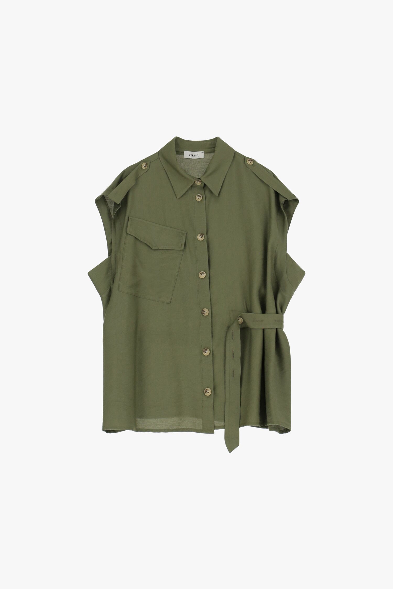 Camicia Senza Maniche Con Cintura Dixie