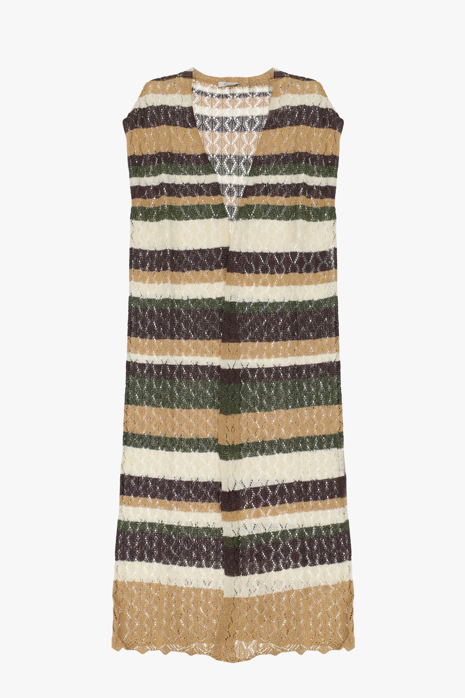 Cappotto Lungo Con Motivo A Righe Dixie