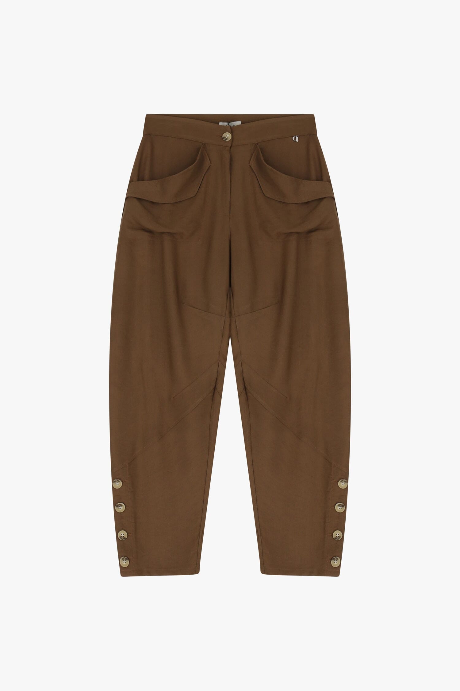 Pantaloni Chino Con Bottoni Laterali Dixie