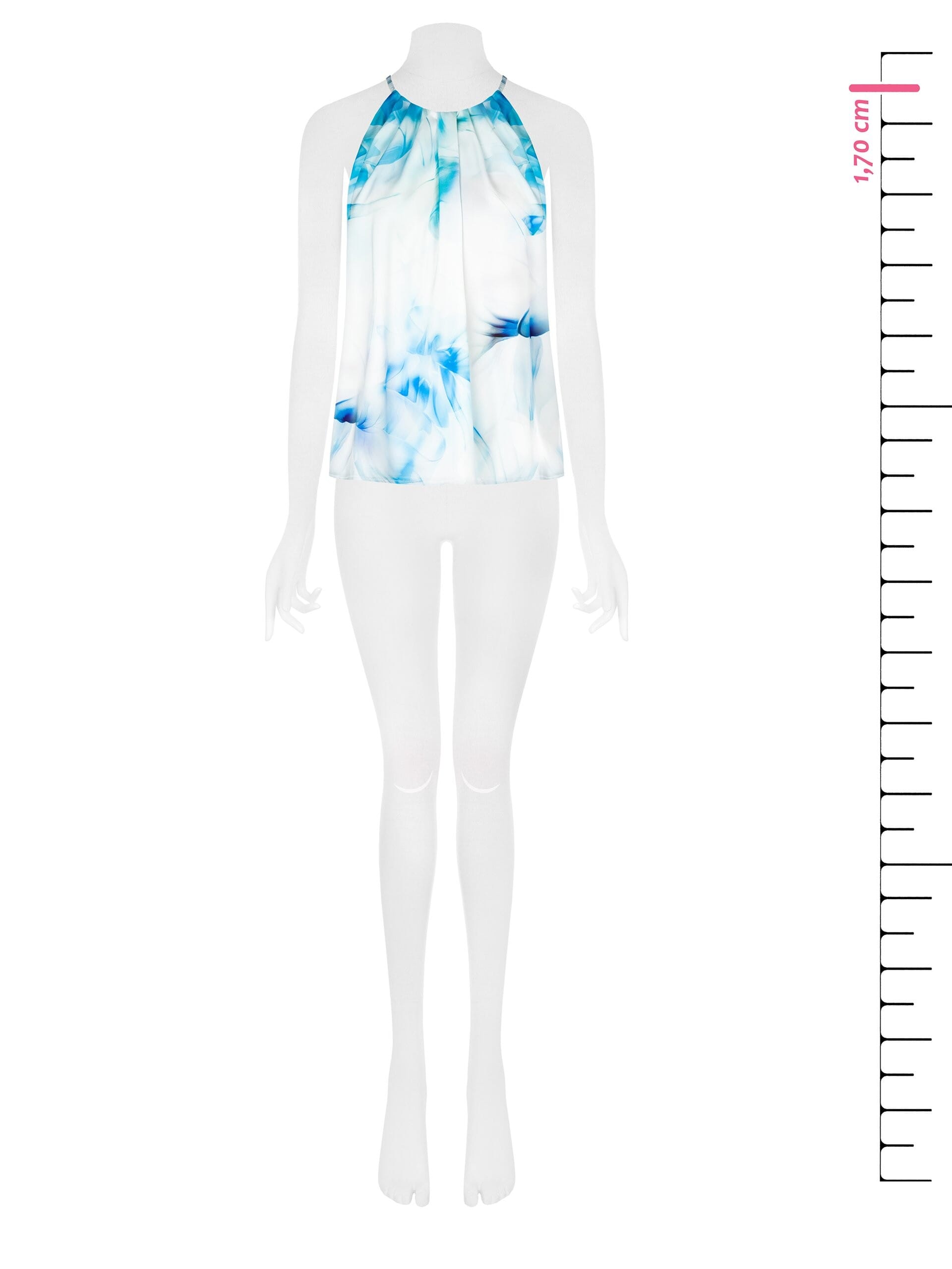 Top Sfiancato Fluido In Raso Rinascimento